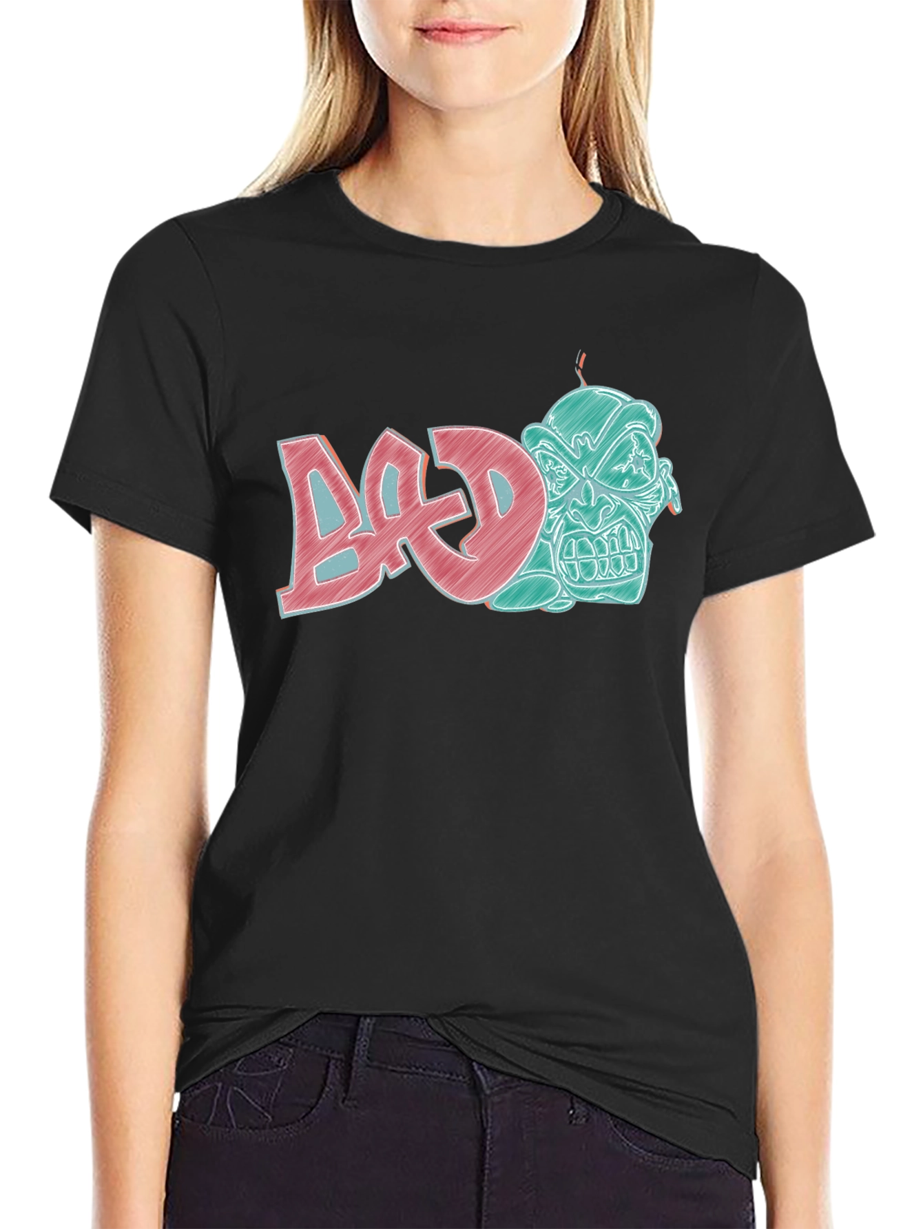 Edgy Graphic T-Shirt - BAD