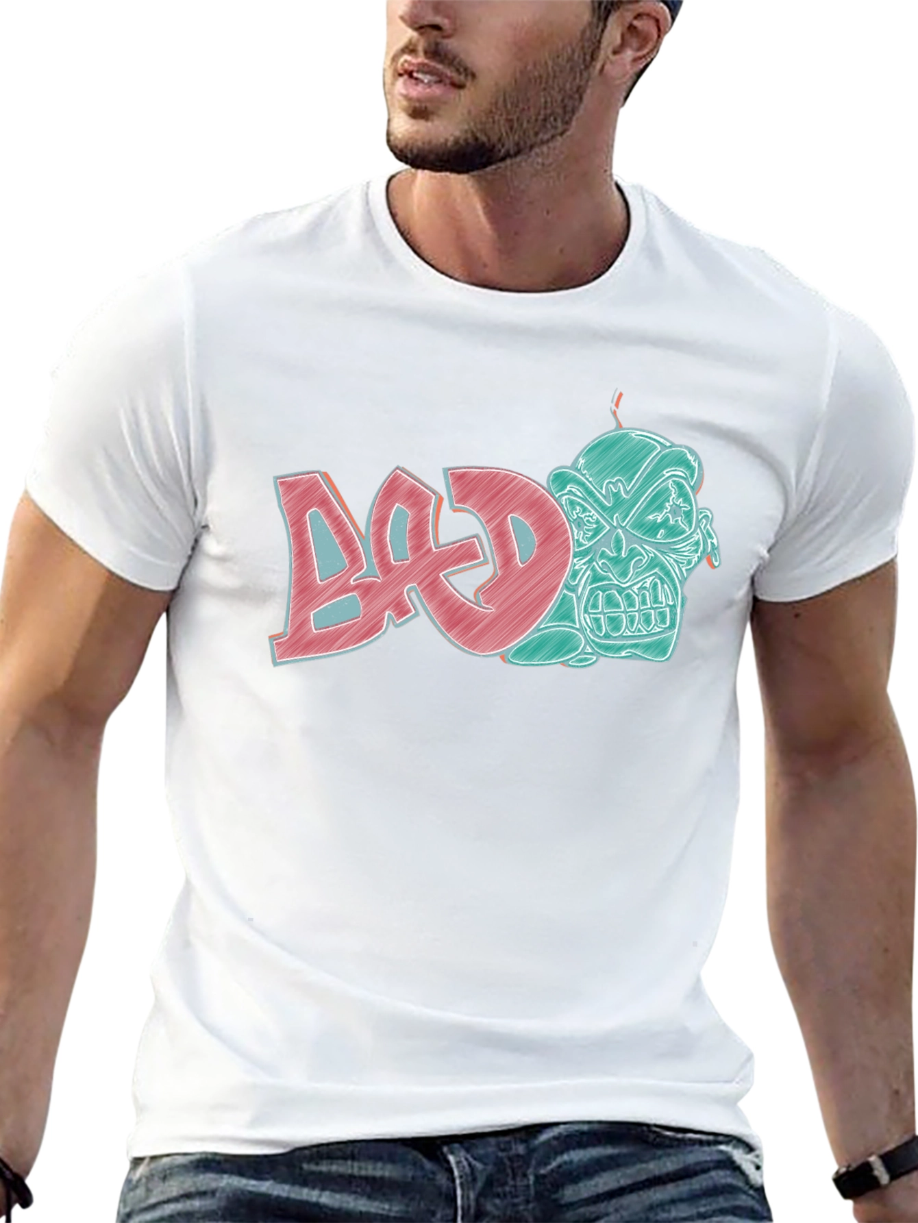 Edgy Graphic T-Shirt - BAD