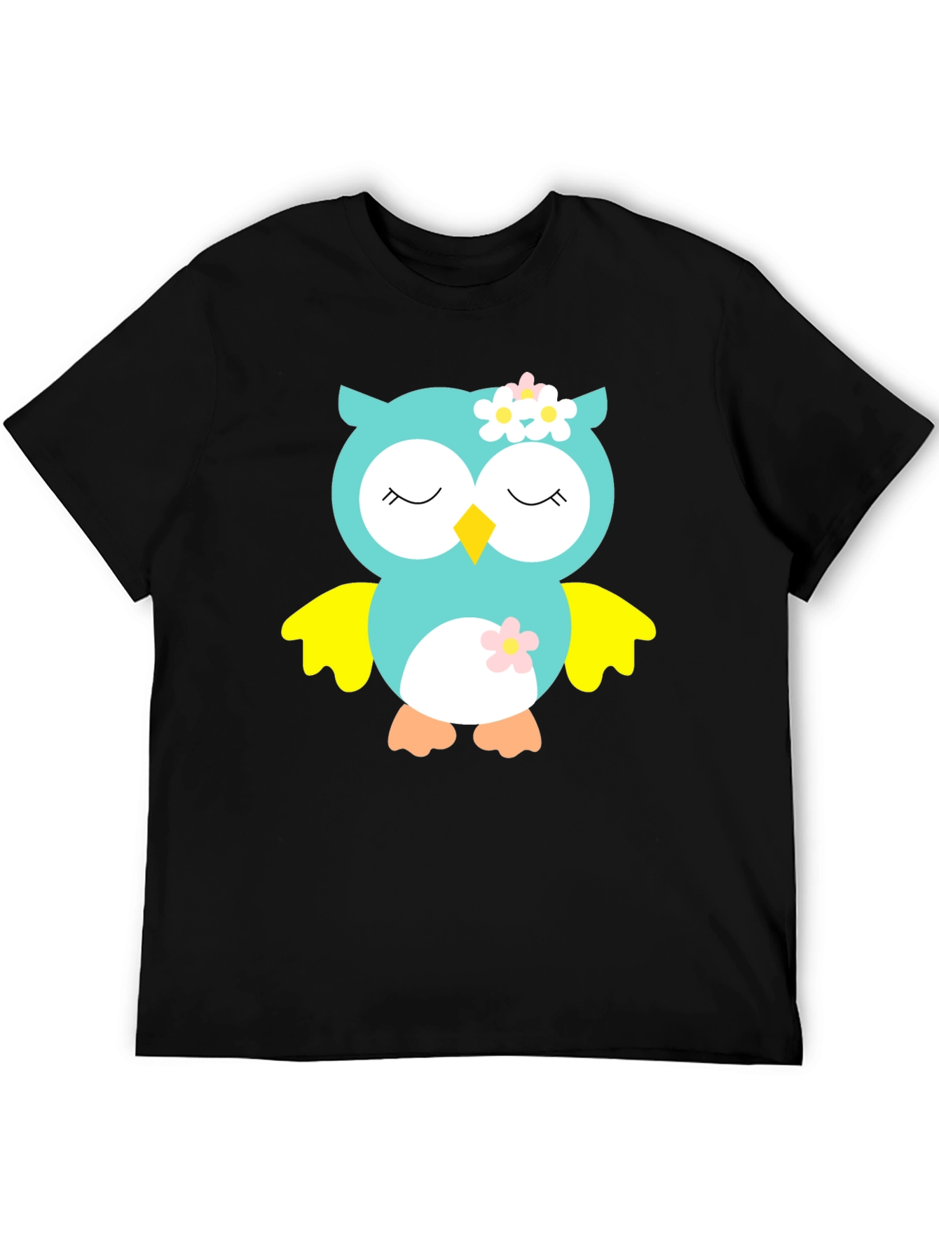 Owl Graphic Tee - Cute Cartoon Animal T-Shirt