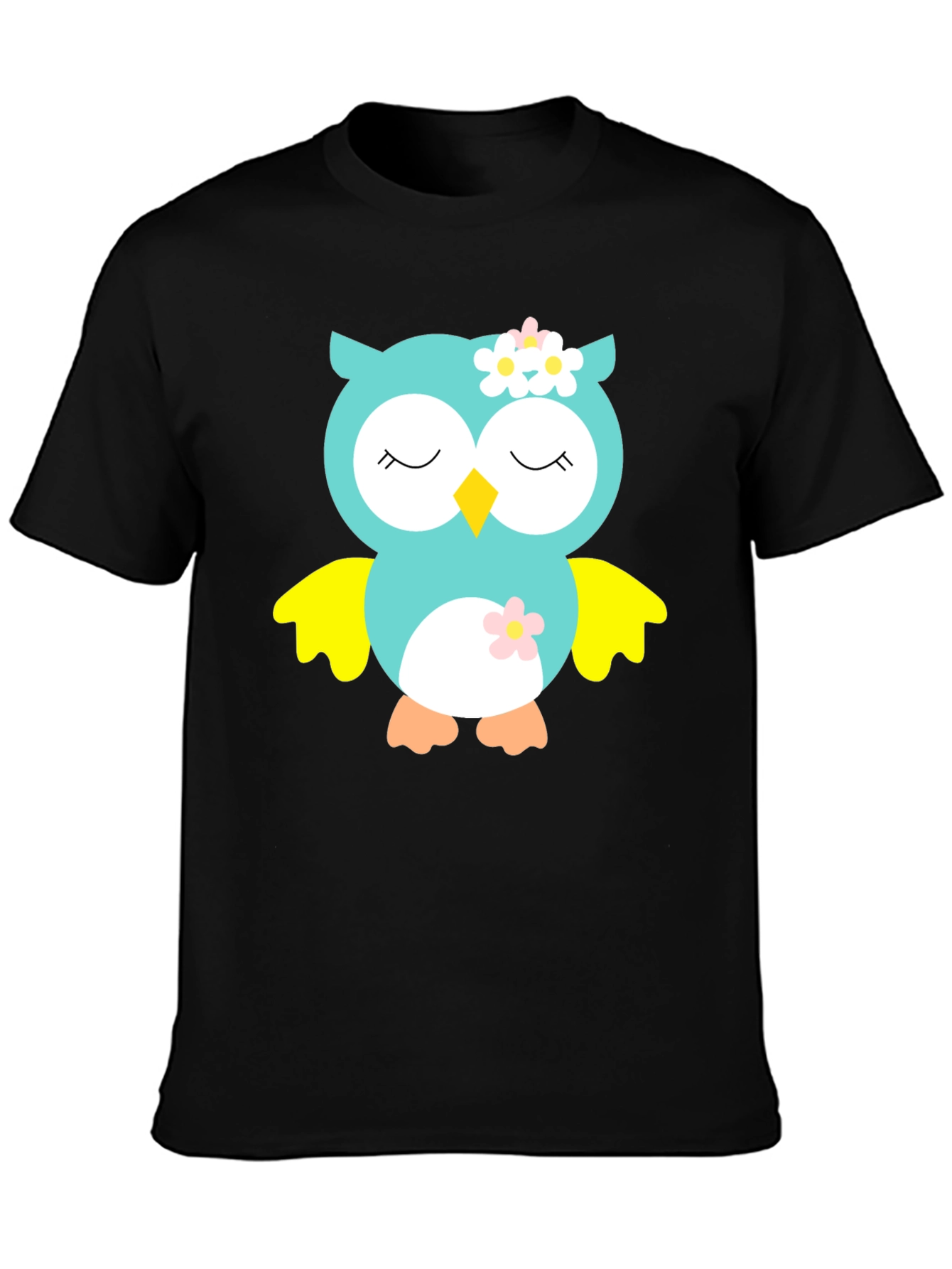 Owl Graphic Tee - Cute Cartoon Animal T-Shirt