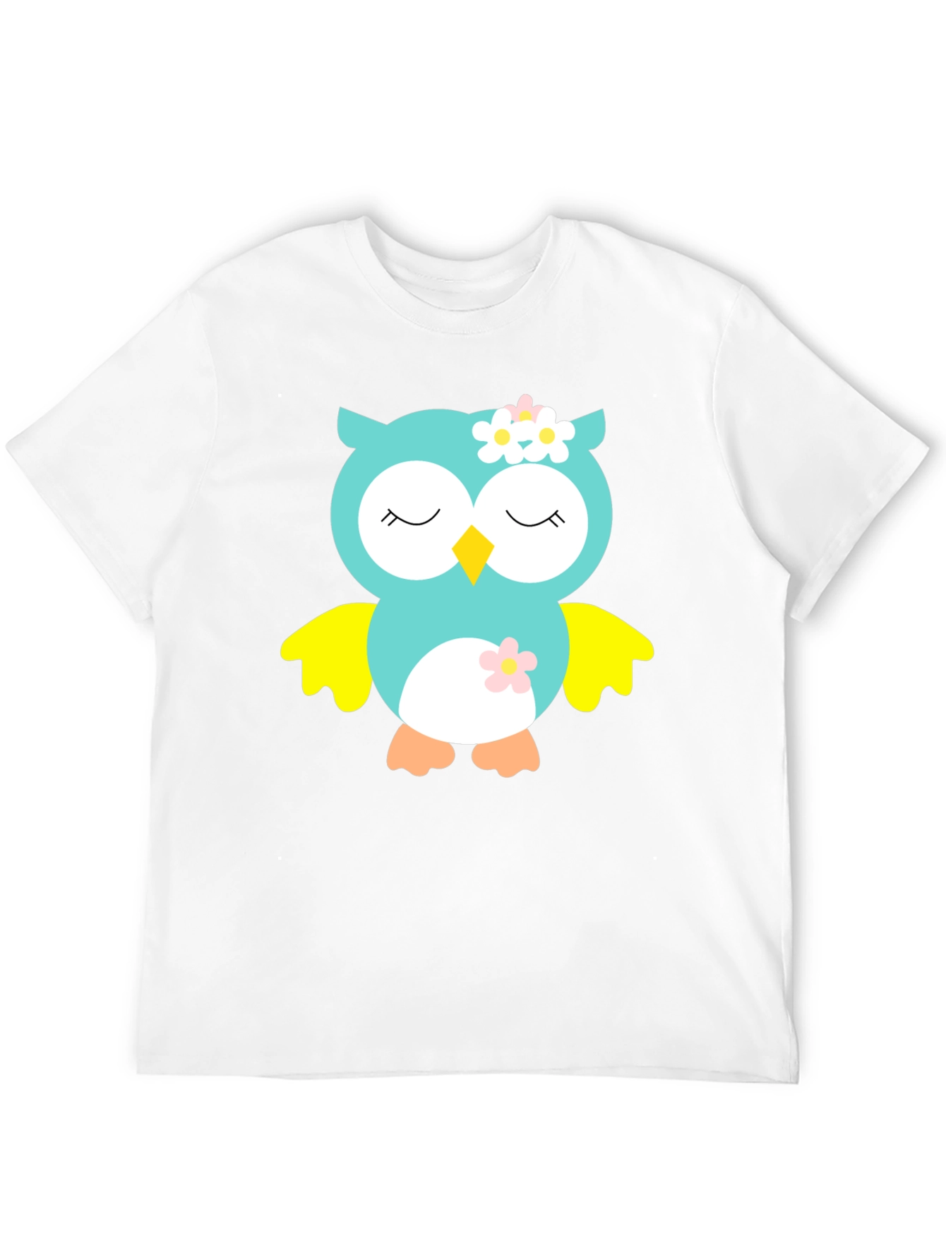 Owl Graphic Tee - Cute Cartoon Animal T-Shirt