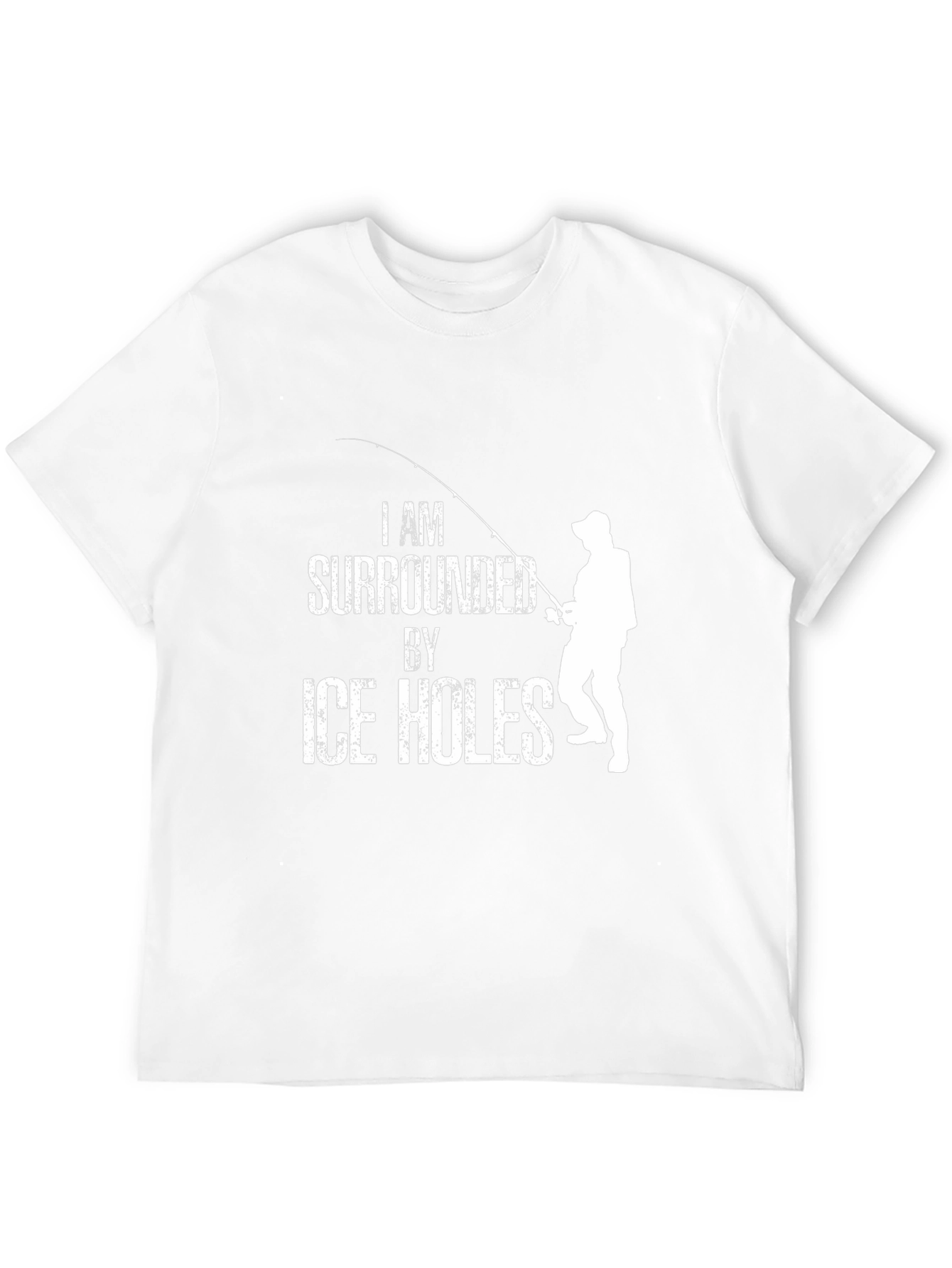 Ice Fishing T-Shirt - Surrounded by Ice Holes