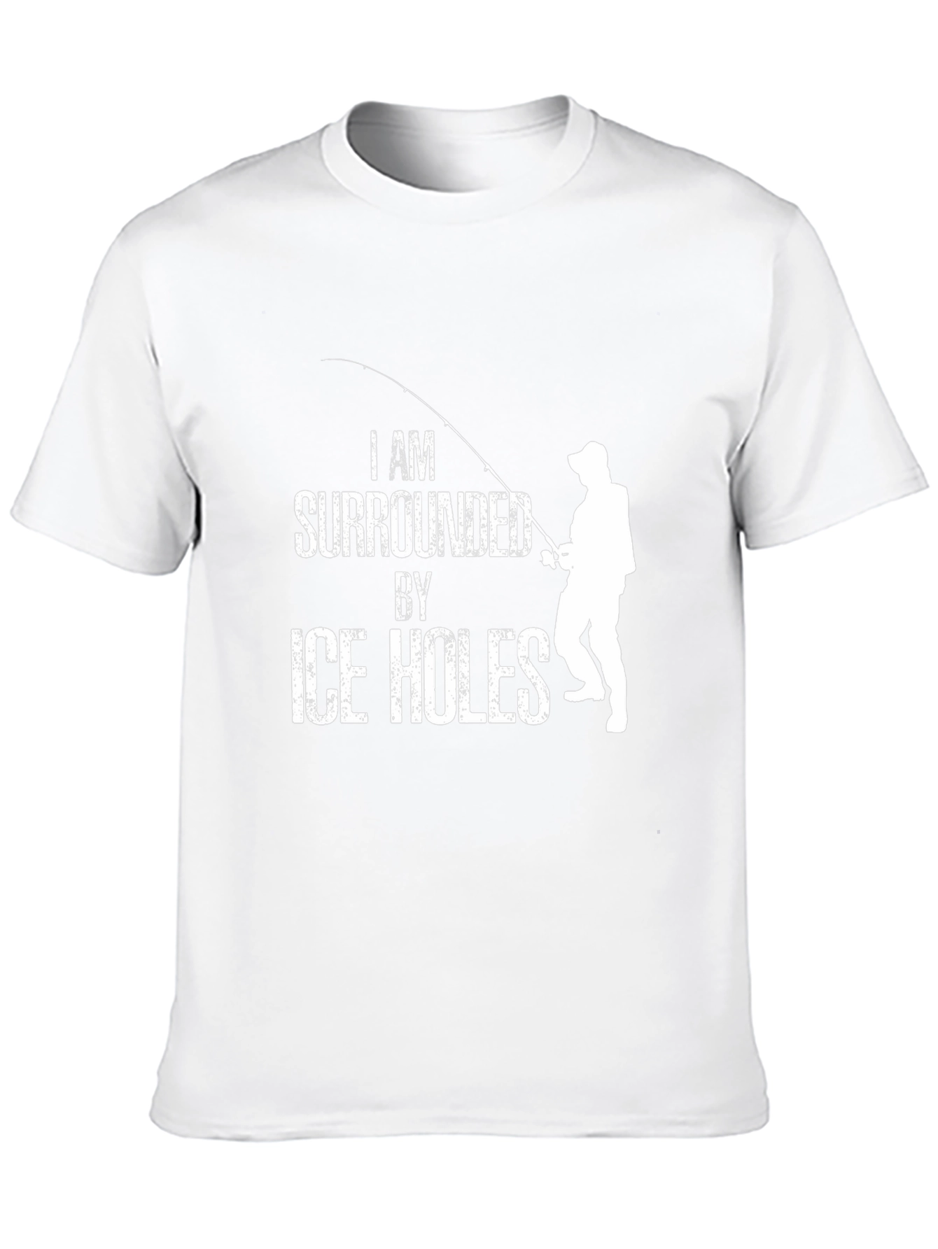 Ice Fishing T-Shirt - Surrounded by Ice Holes