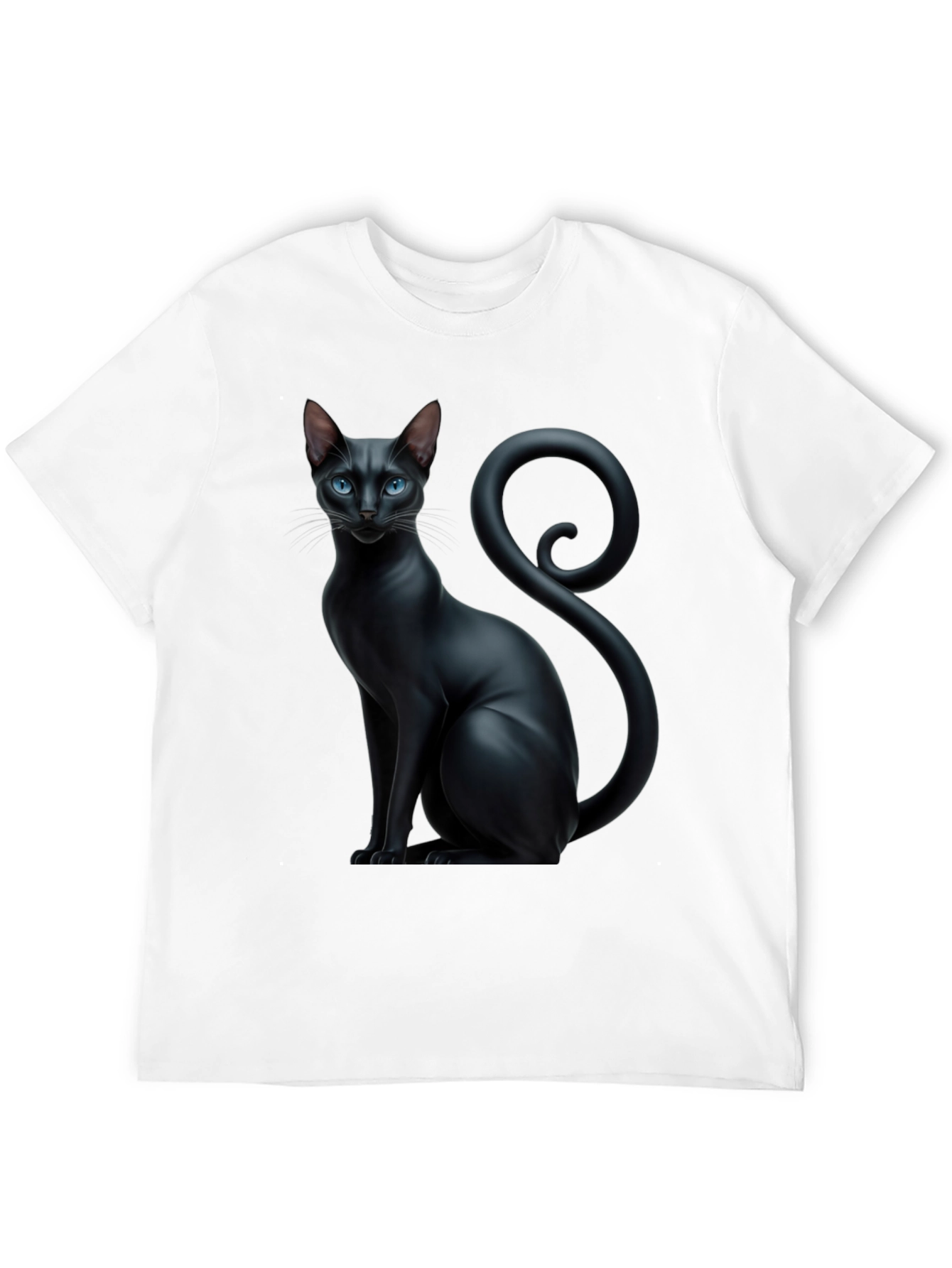 Black Cat Graphic Tee - Stylish Mens T-Shirt