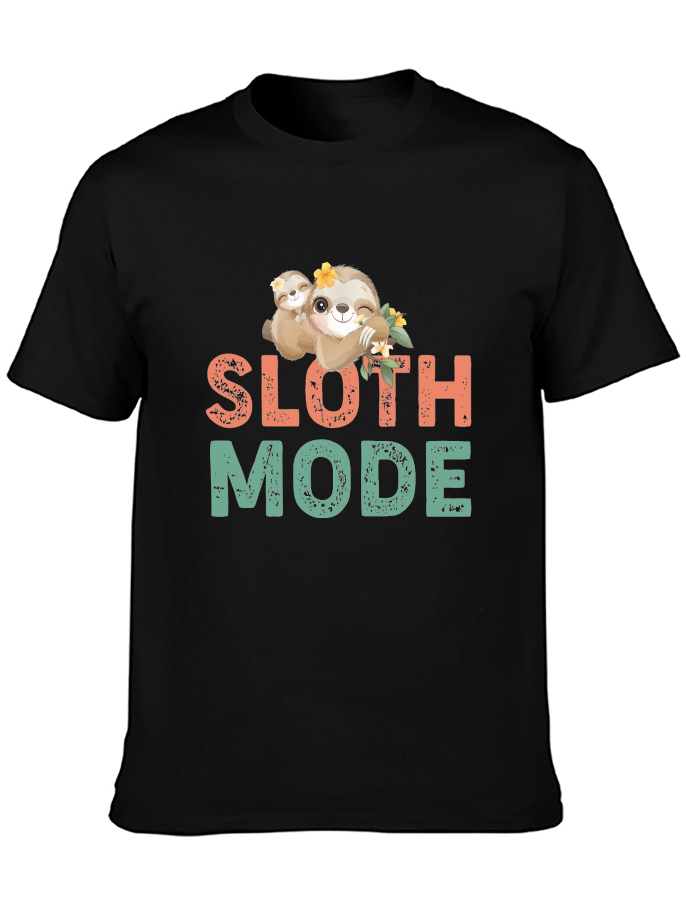 Sloth Mode Graphic Tee - Cute & Comfy