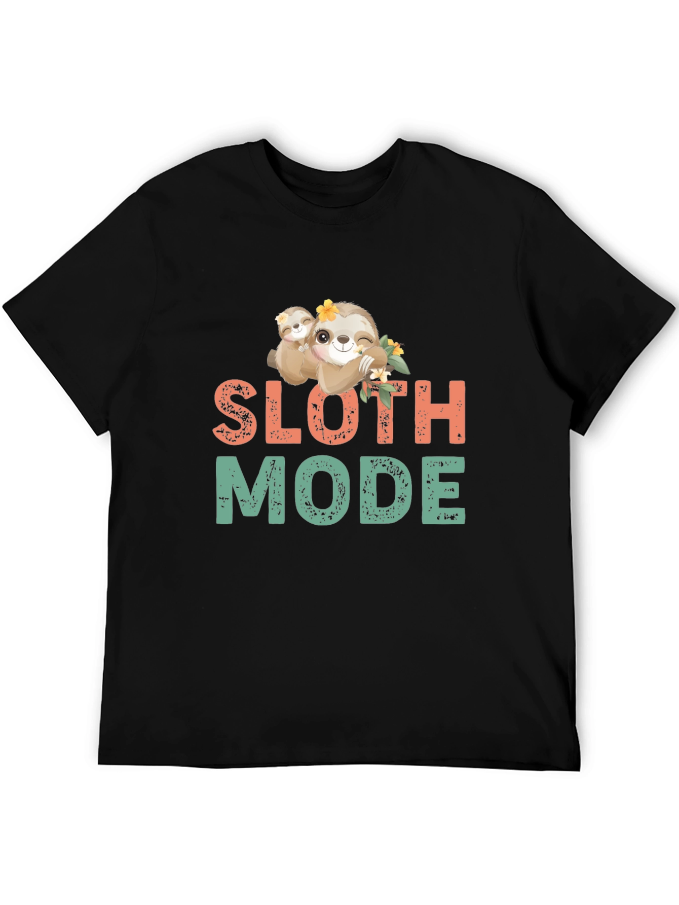 Sloth Mode Graphic Tee - Cute & Comfy
