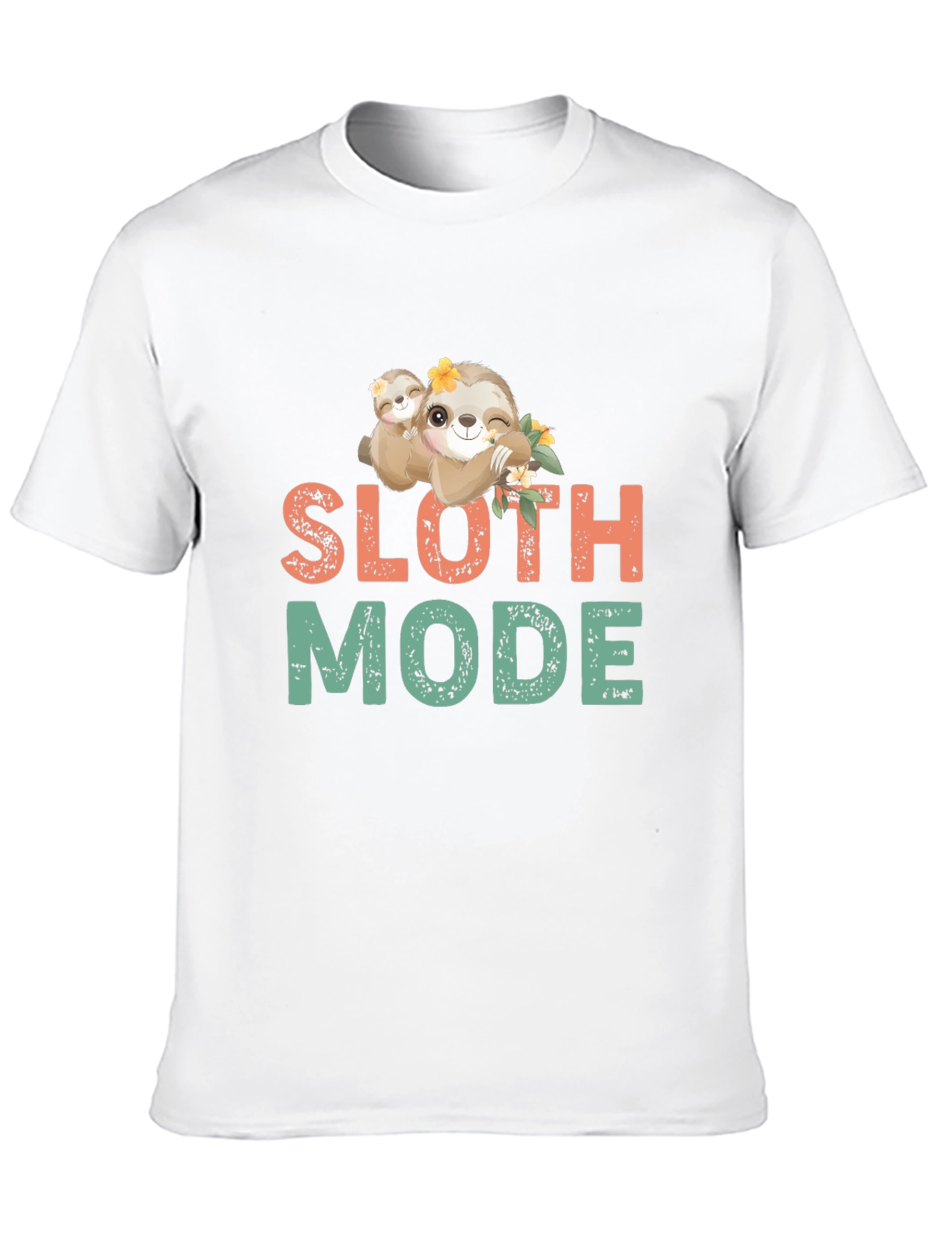 Sloth Mode Graphic Tee - Cute & Comfy