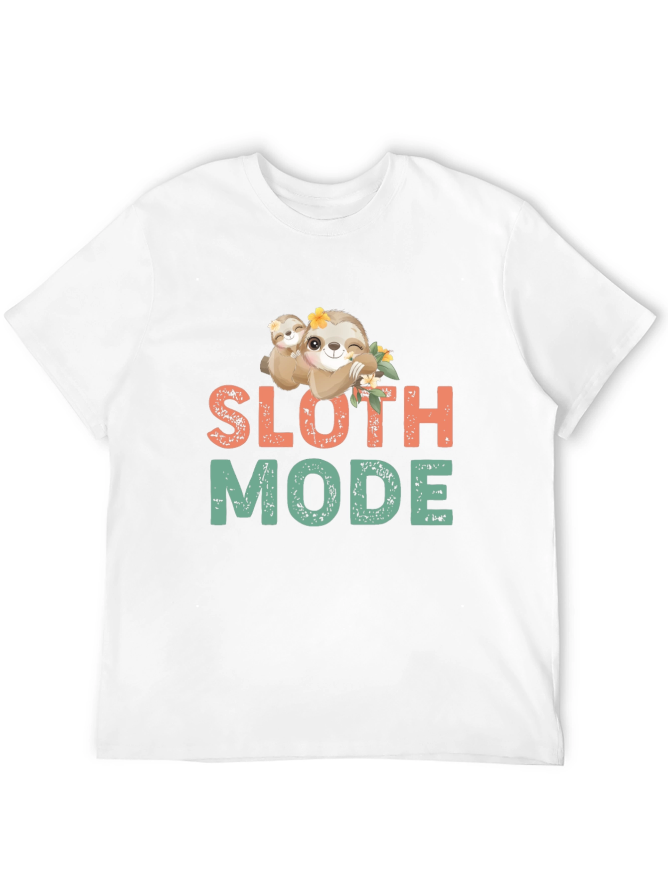 Sloth Mode Graphic Tee - Cute & Comfy