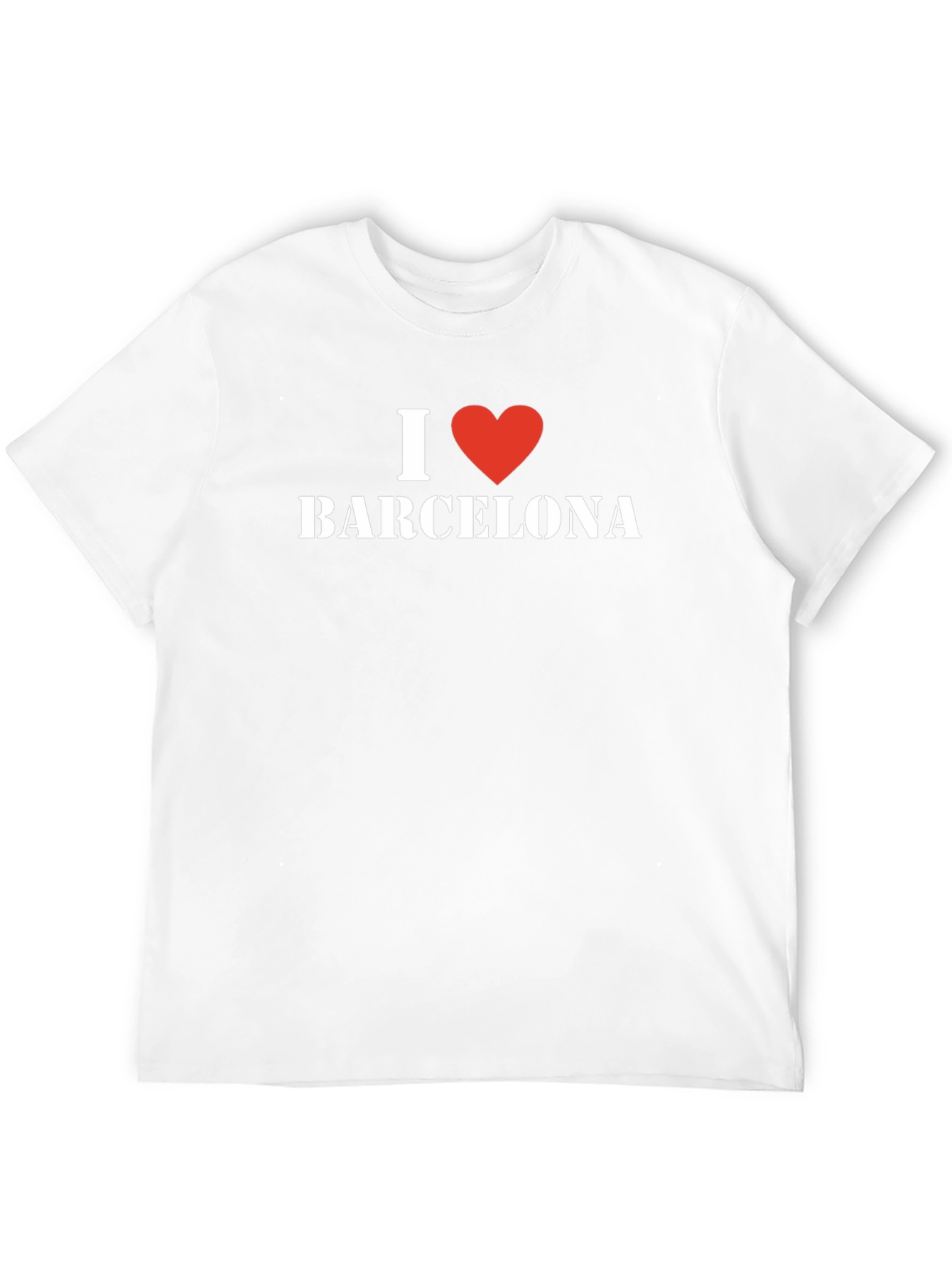 I Love Barcelona T-Shirt - Stylish Black Cotton Tee