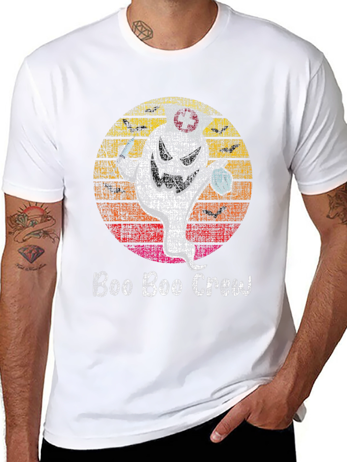 Boo Boo Crew T-Shirt Halloween Nurse Ghost