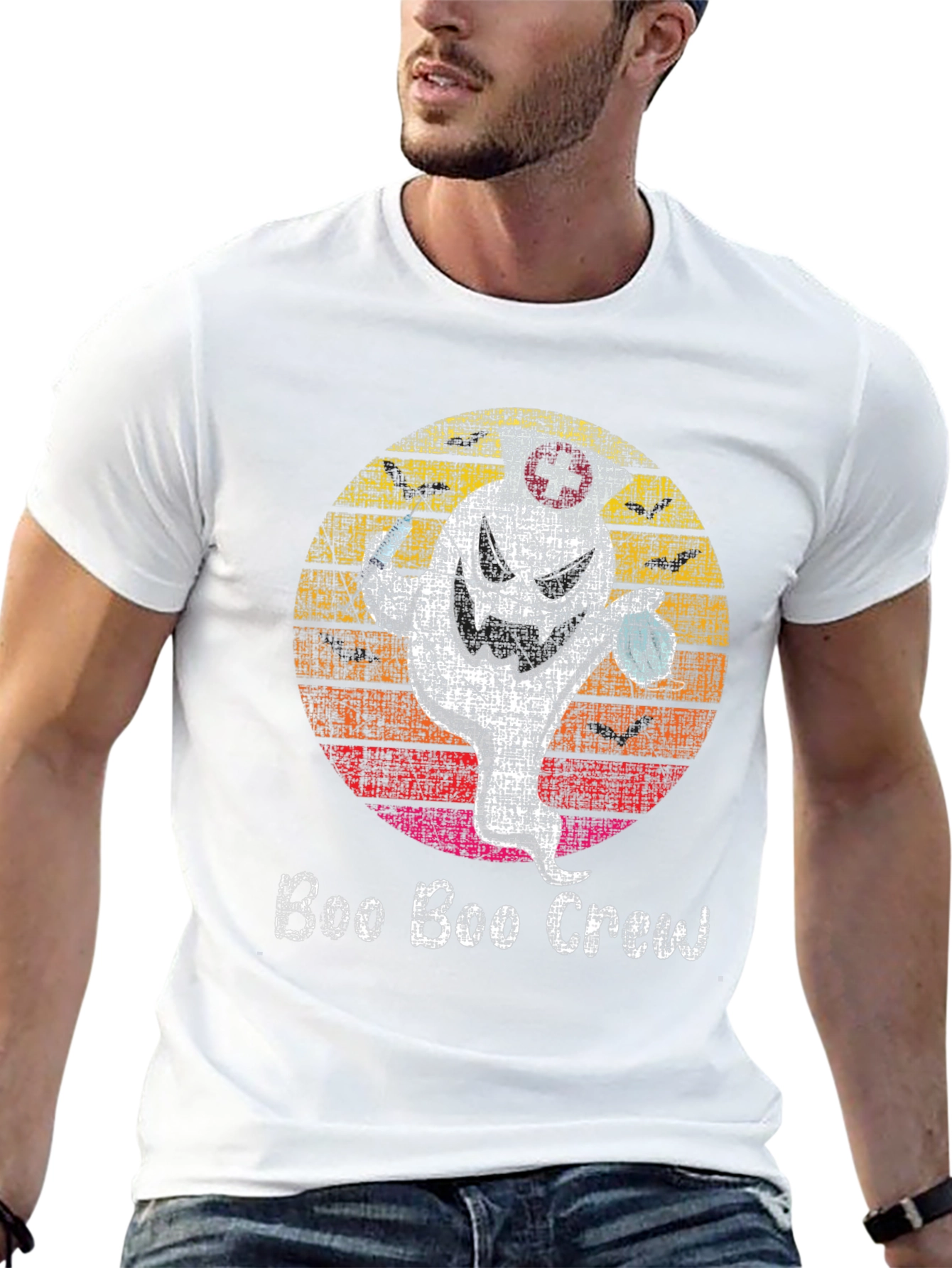 Boo Boo Crew T-Shirt Halloween Nurse Ghost