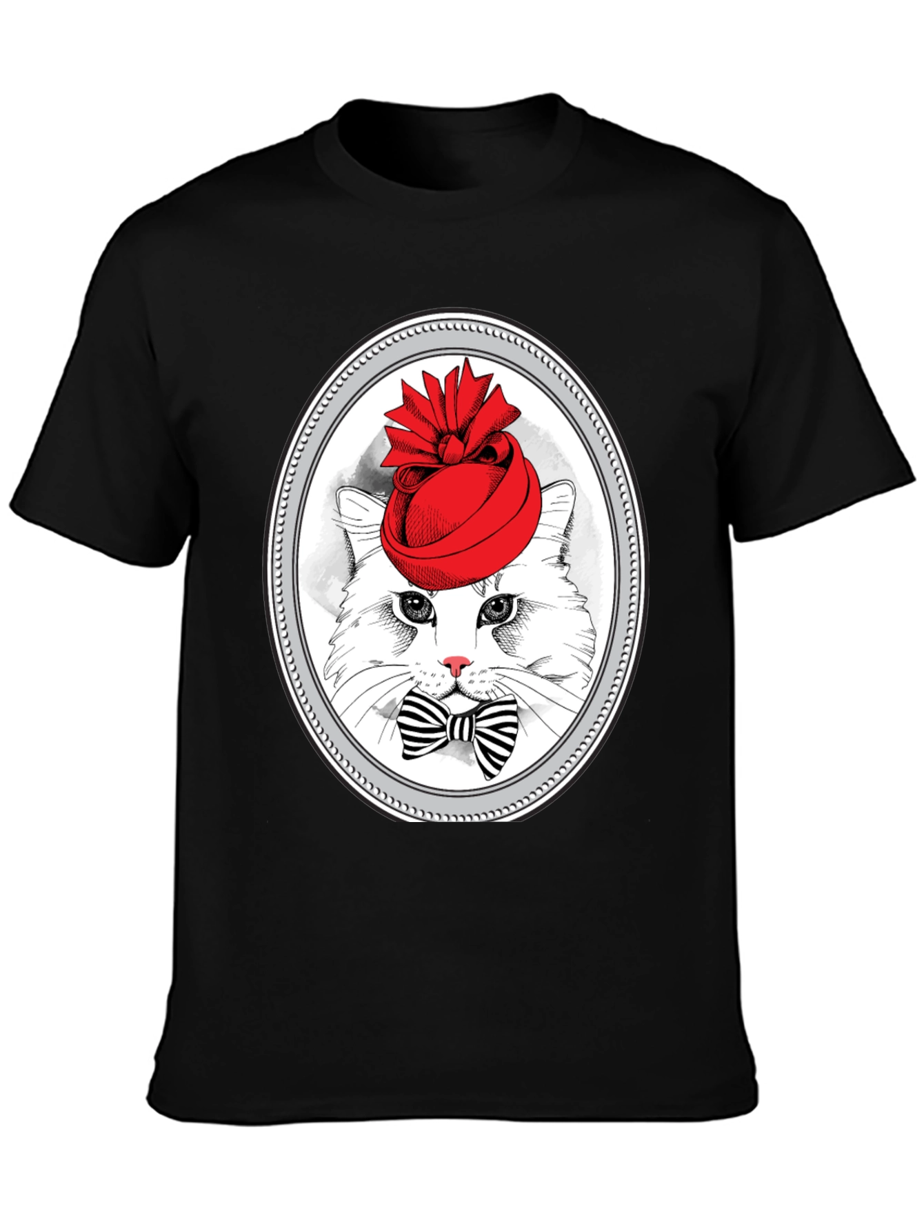Cat in Hat Graphic T-Shirt