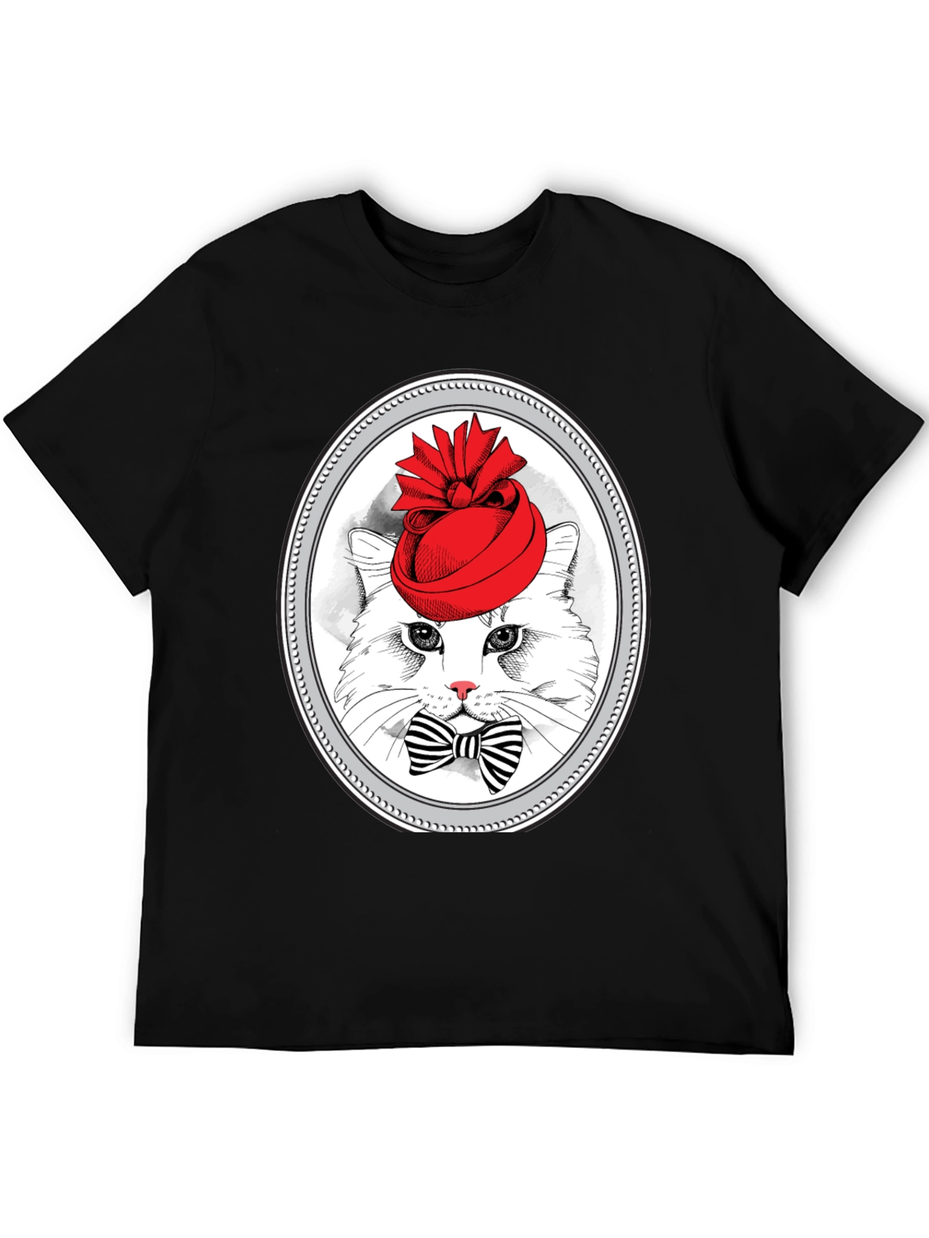 Cat in Hat Graphic T-Shirt