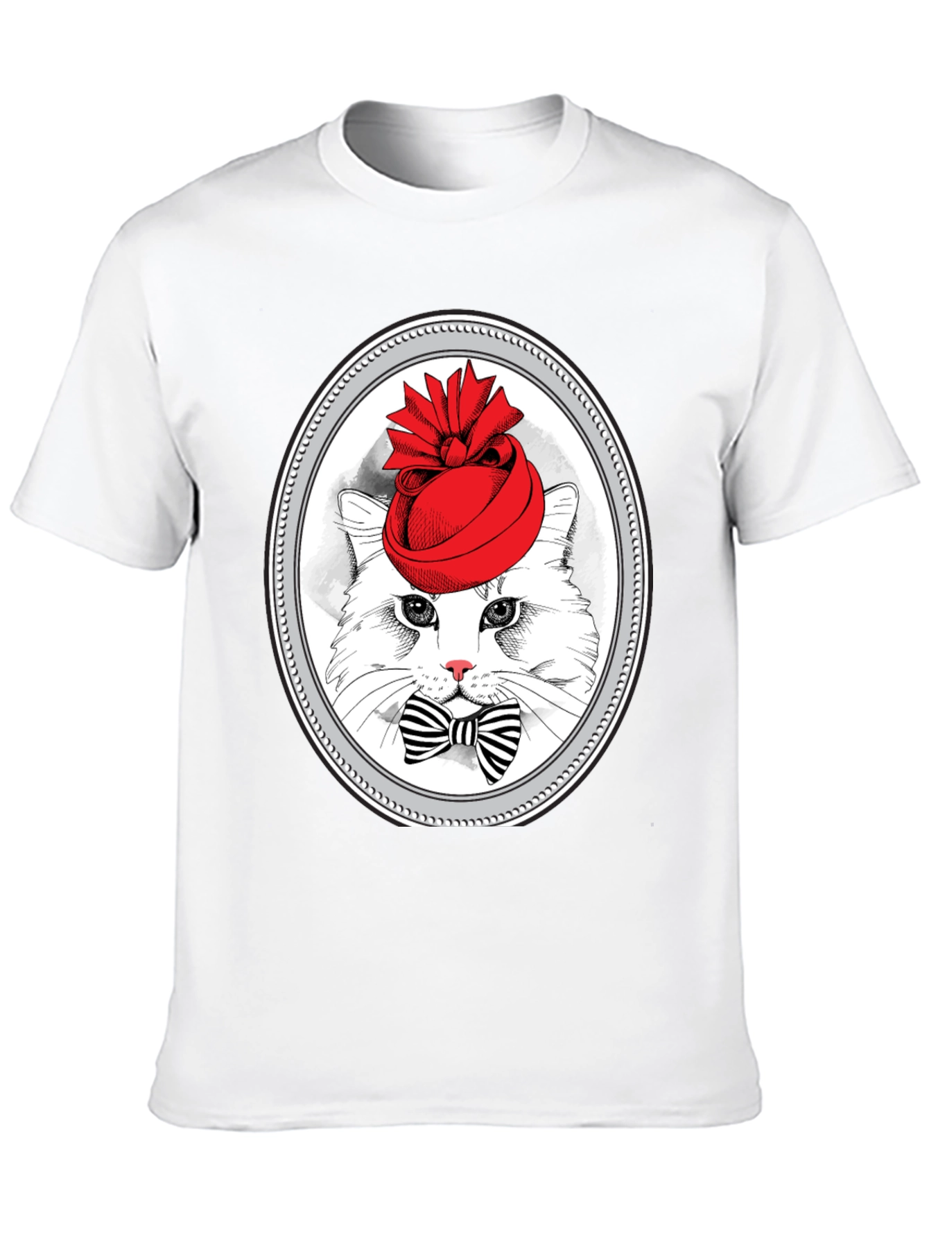 Cat in Hat Graphic T-Shirt