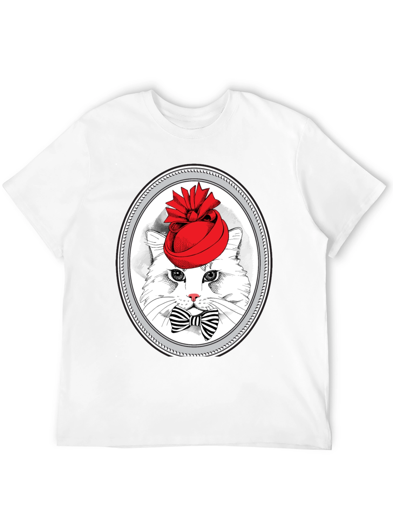 Cat in Hat Graphic T-Shirt