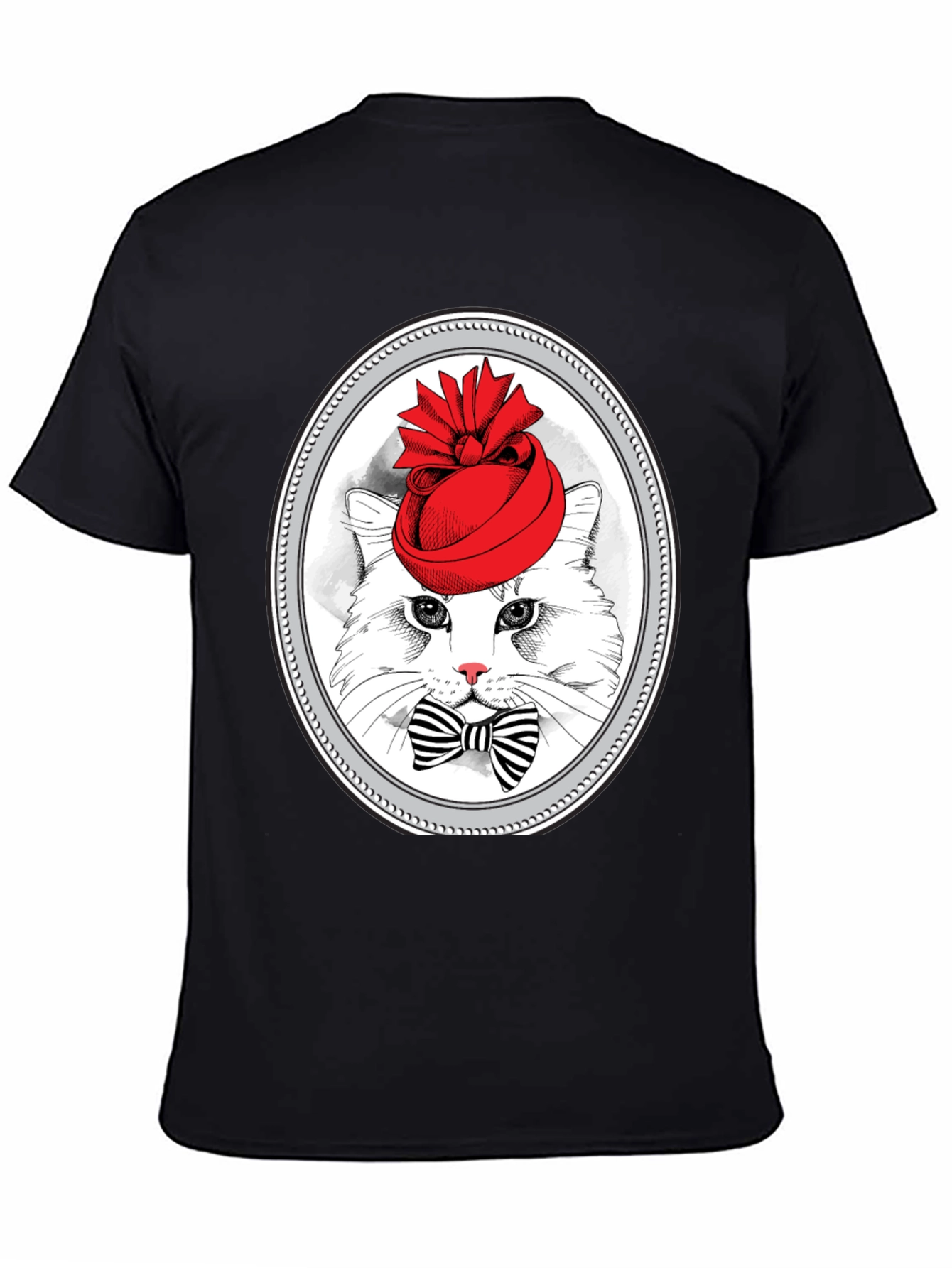 Cat in Hat Graphic T-Shirt
