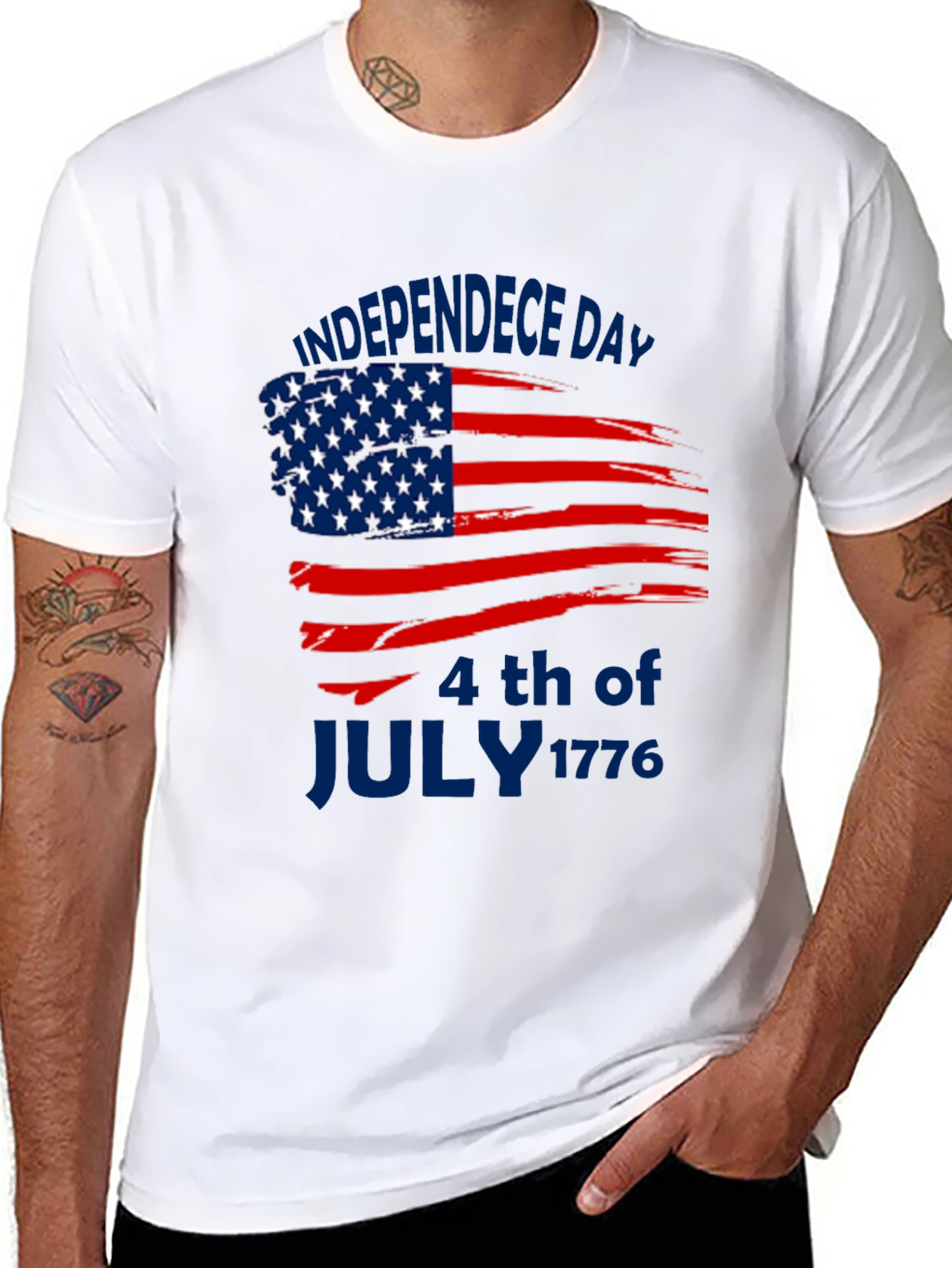 Independence Day American Flag T-Shirt