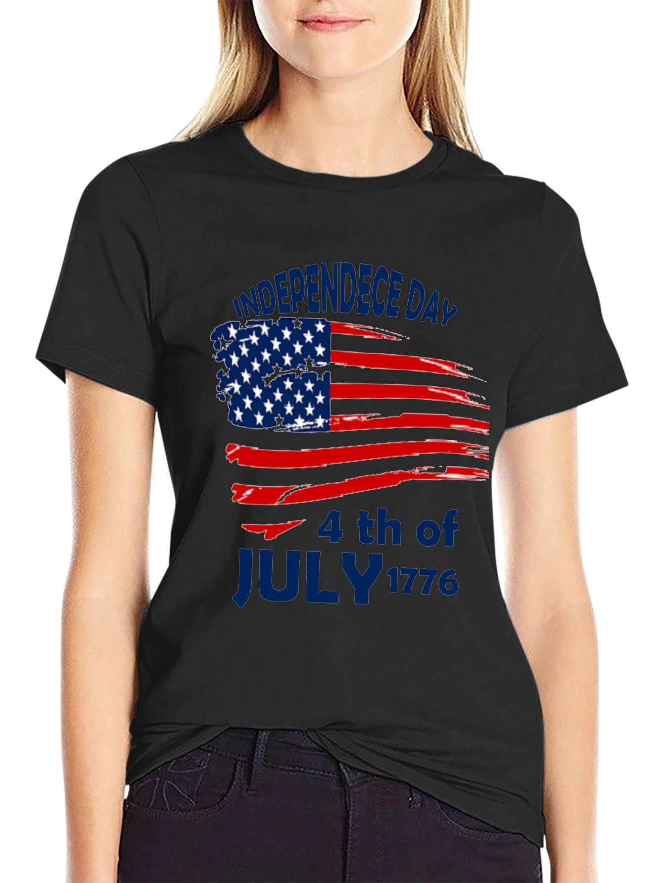 Independence Day American Flag T-Shirt