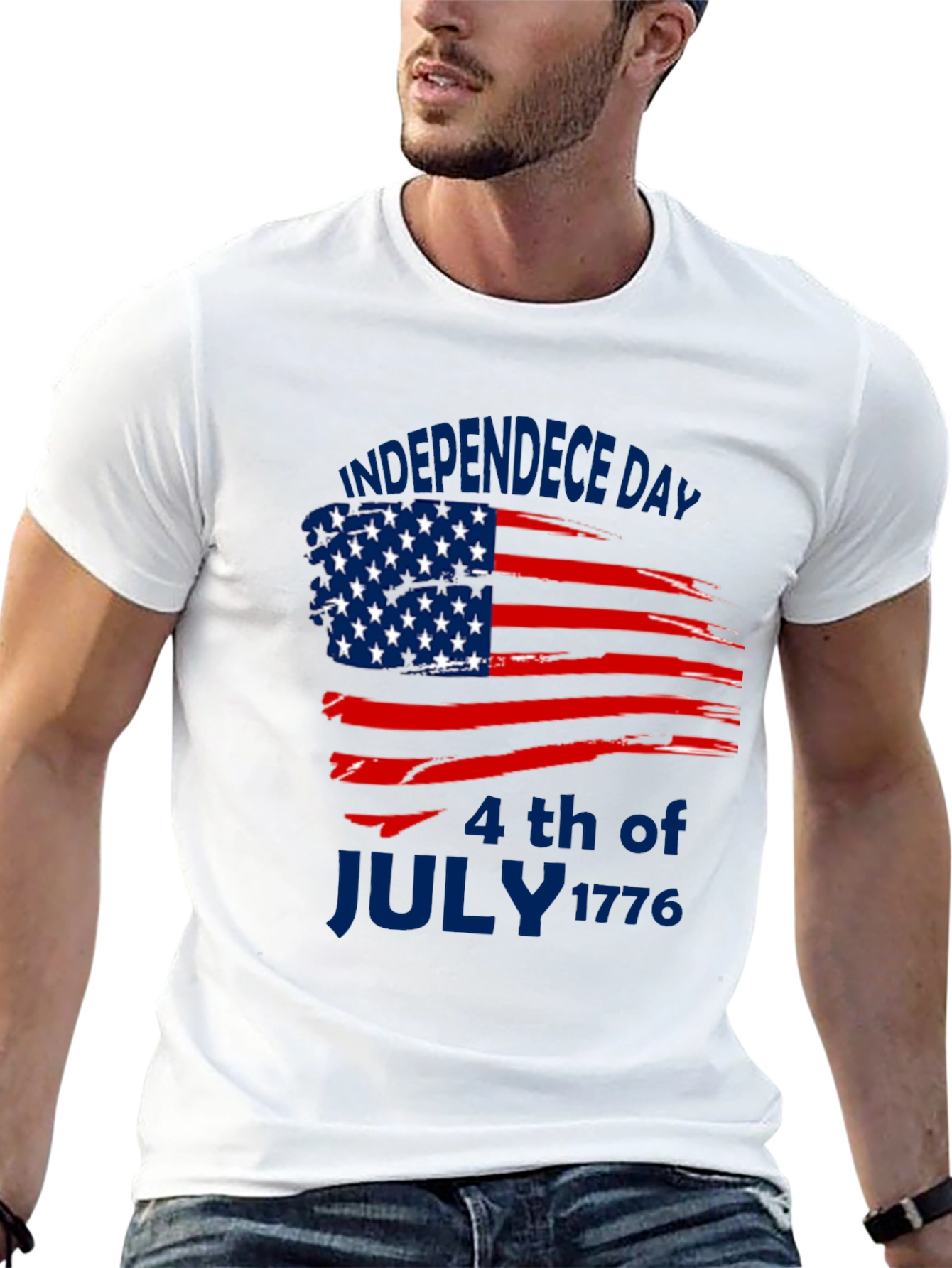 Independence Day American Flag T-Shirt