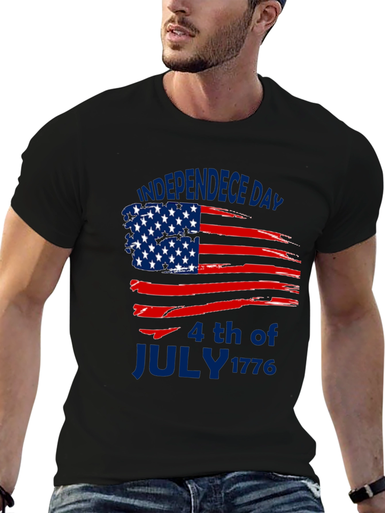 Independence Day American Flag T-Shirt