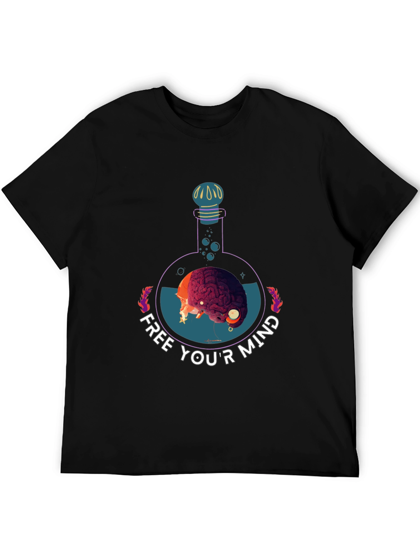 Free Your Mind Graphic Tee - Brain Potion Shirt