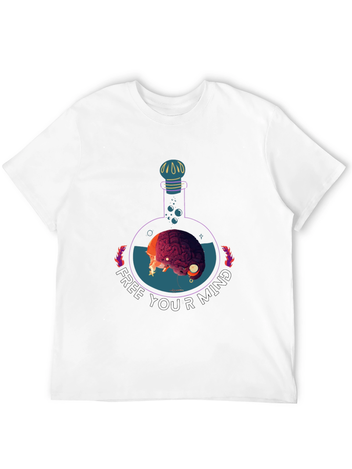 Free Your Mind Graphic Tee - Brain Potion Shirt