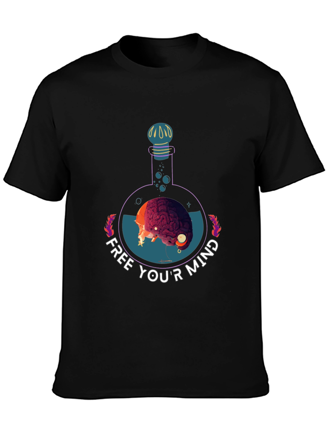 Free Your Mind Graphic Tee - Brain Potion Shirt