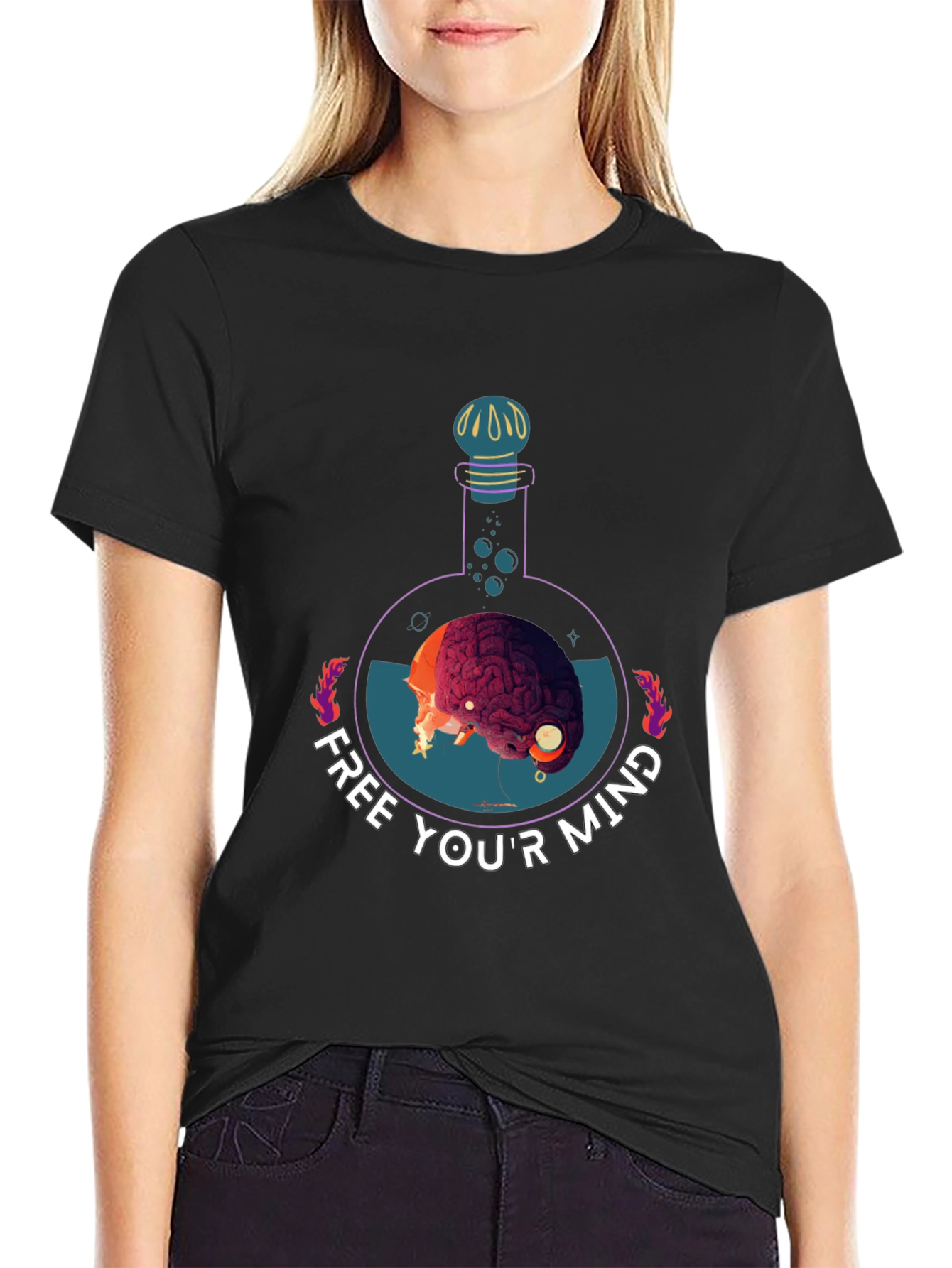 Free Your Mind Graphic Tee - Brain Potion Shirt