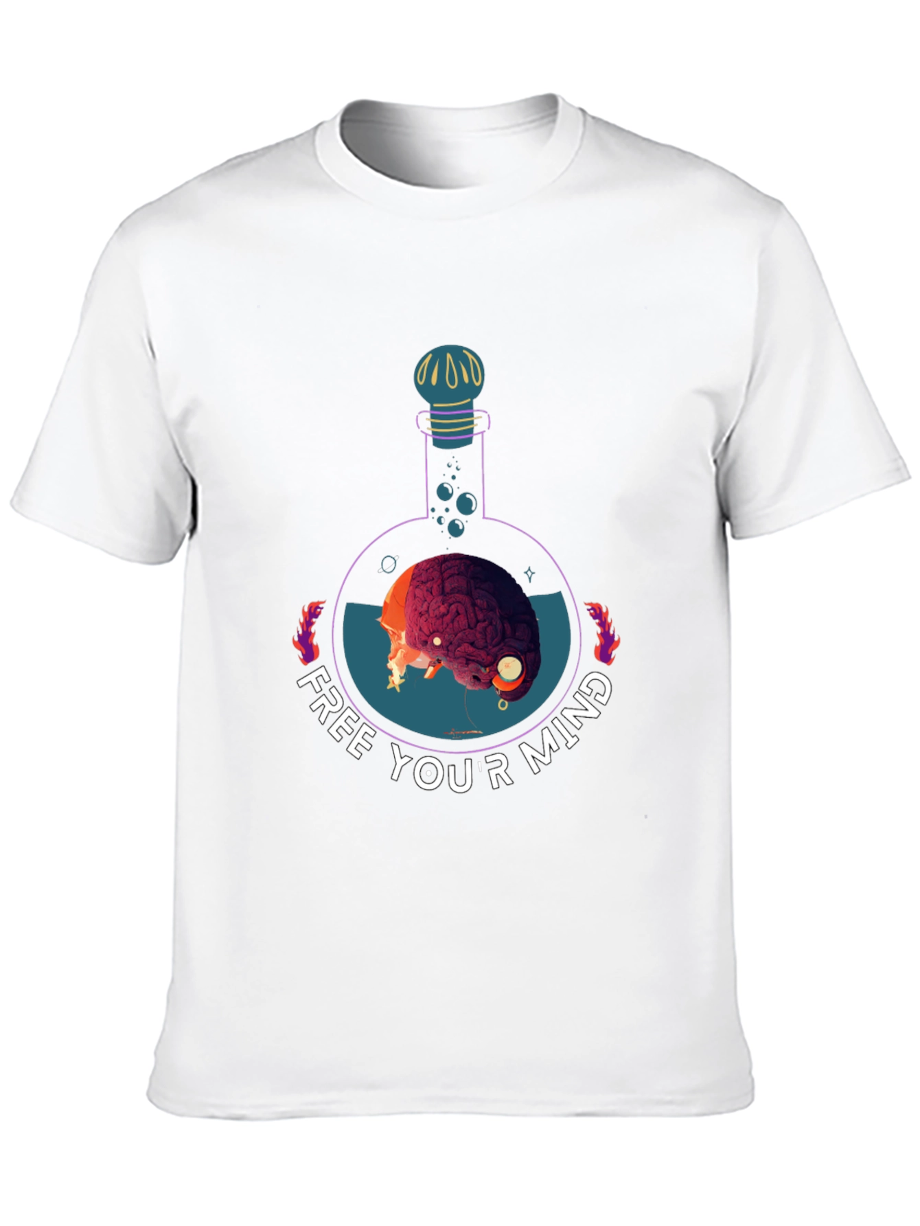 Free Your Mind Graphic Tee - Brain Potion Shirt