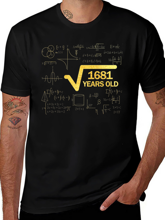 Funny Math Square Root 41st Birthday T-Shirt