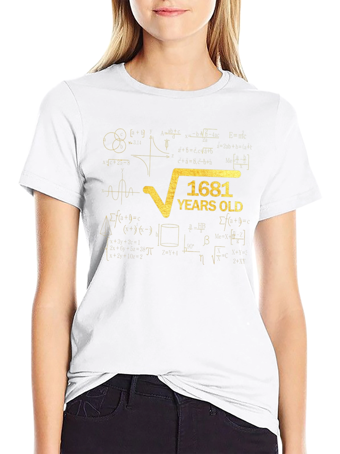 Funny Math Square Root 41st Birthday T-Shirt
