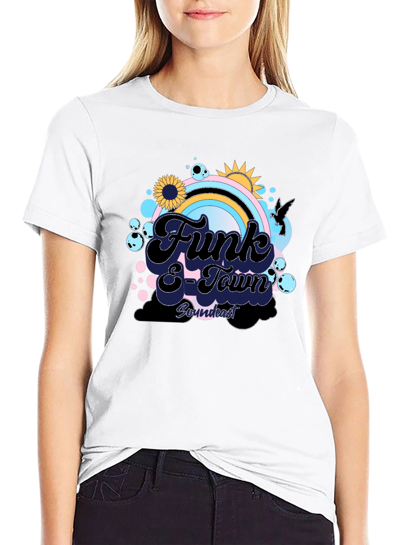 Funk E-Town Graphic Tee - Retro Style