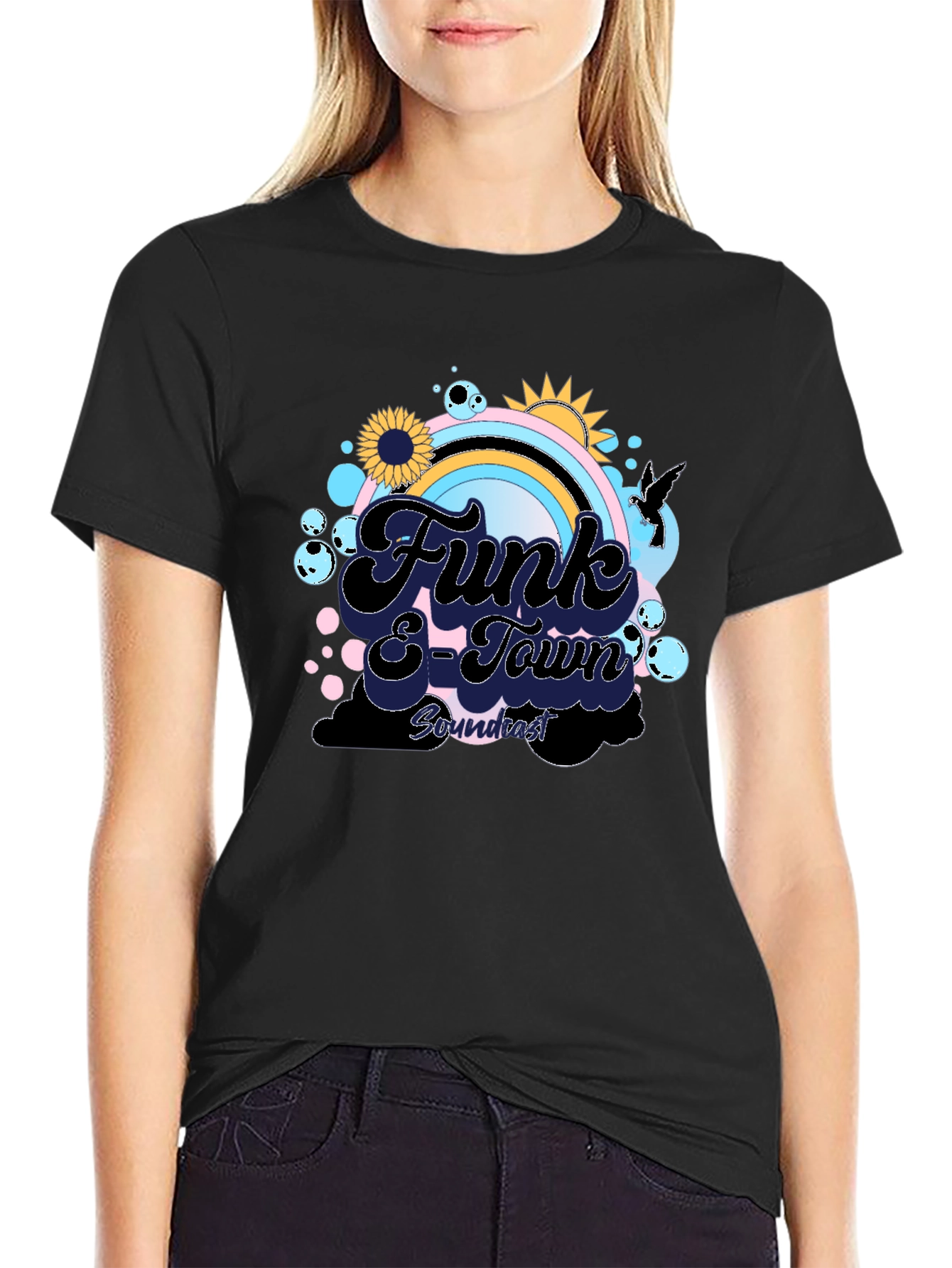 Funk E-Town Graphic Tee - Retro Style