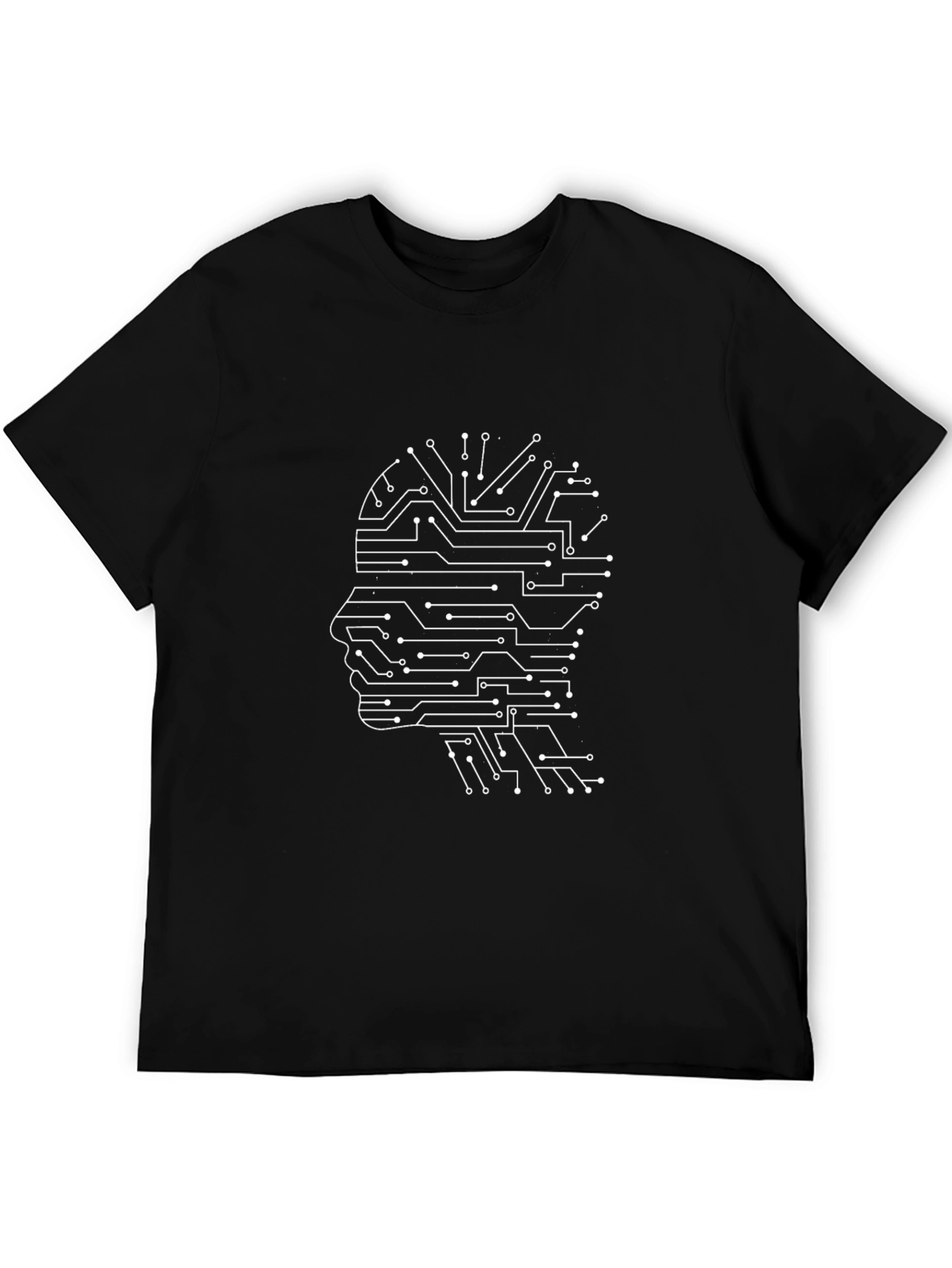 AI Circuit Board Head Graphic Tee