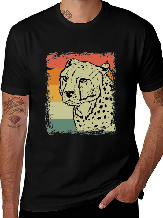 Retro Cheetah T-Shirt - Cool Vintage Style Tee