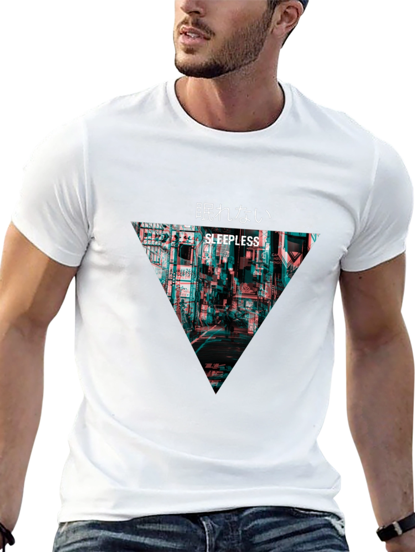 Sleepless Tokyo Graphic T-Shirt - Black