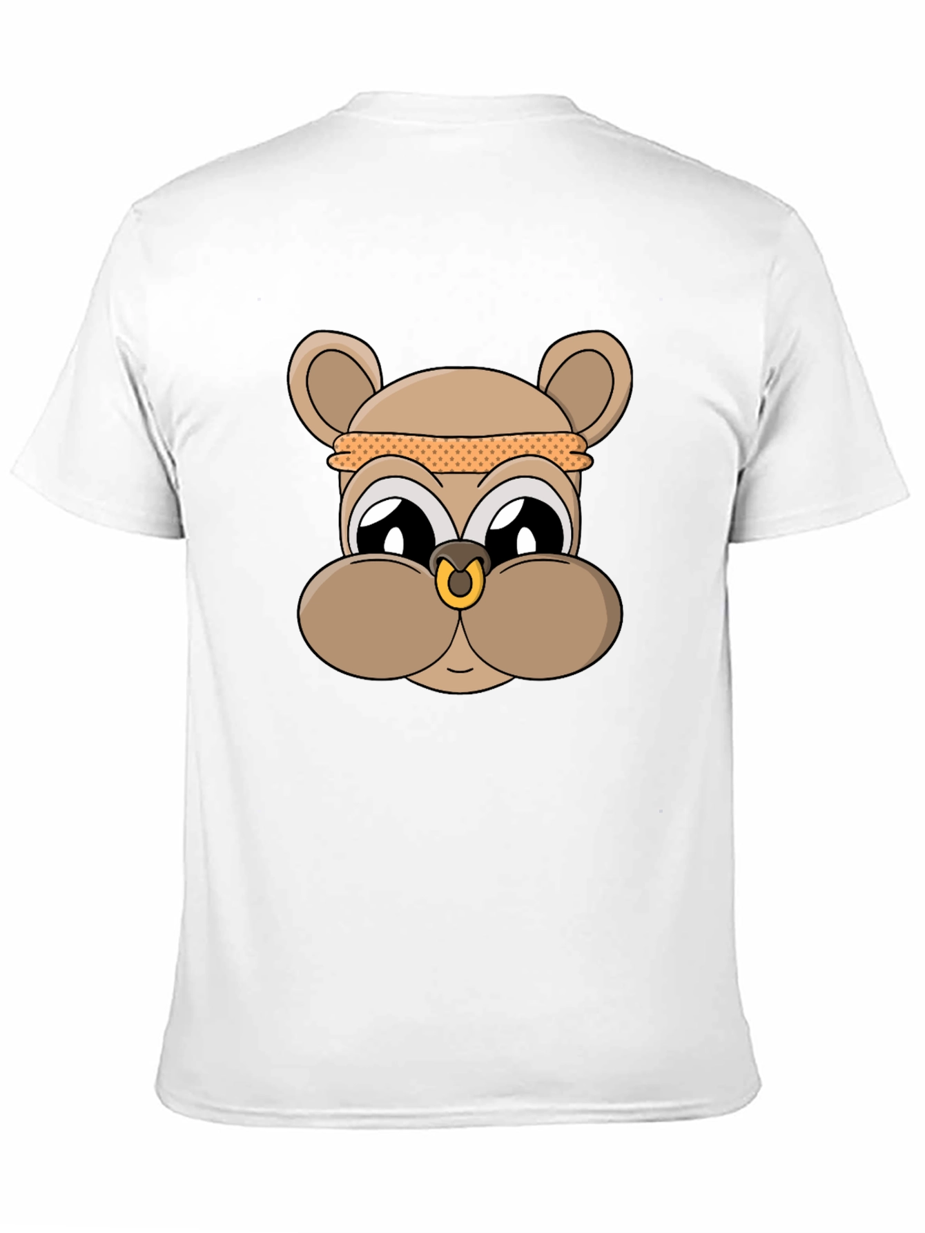 Cool Cartoon Bear T-Shirt - Black