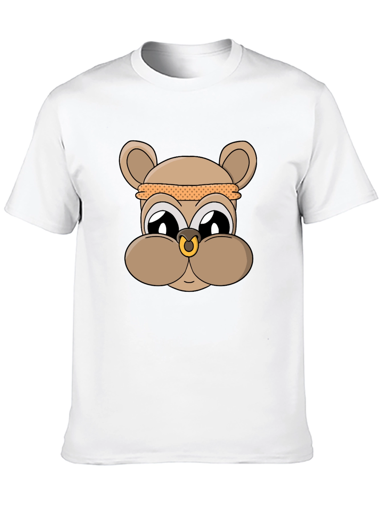 Cool Cartoon Bear T-Shirt - Black
