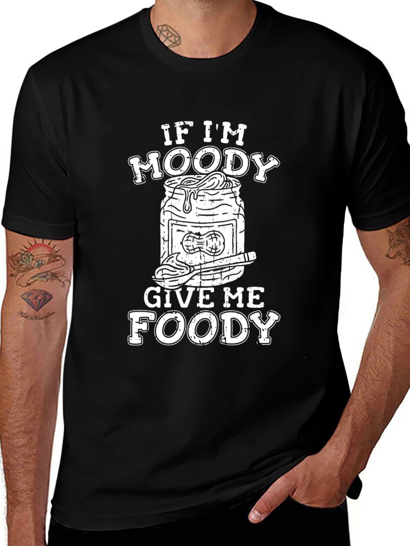 Moody Foody T-Shirt - Funny Graphic Tee