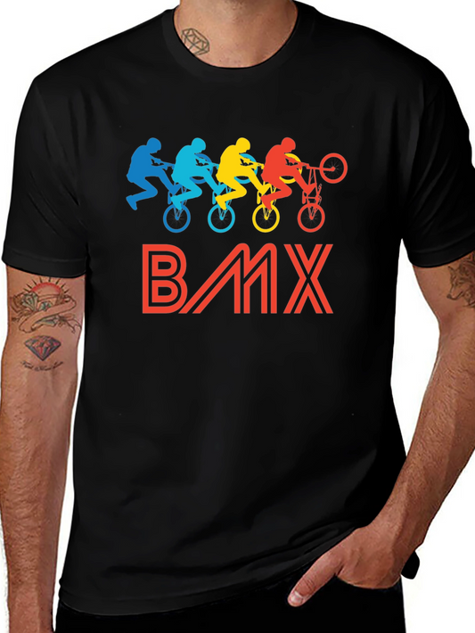 BMX Graphic T-Shirt - Retro Biker Design