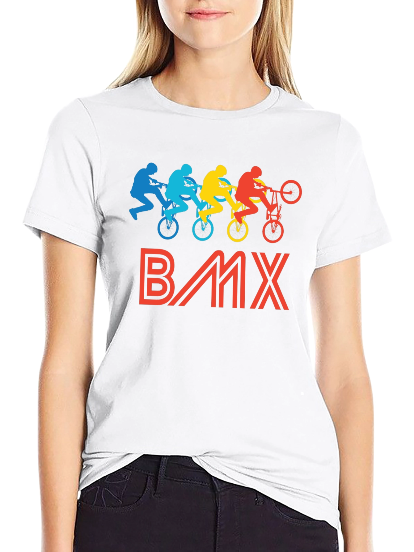 BMX Graphic T-Shirt - Retro Biker Design