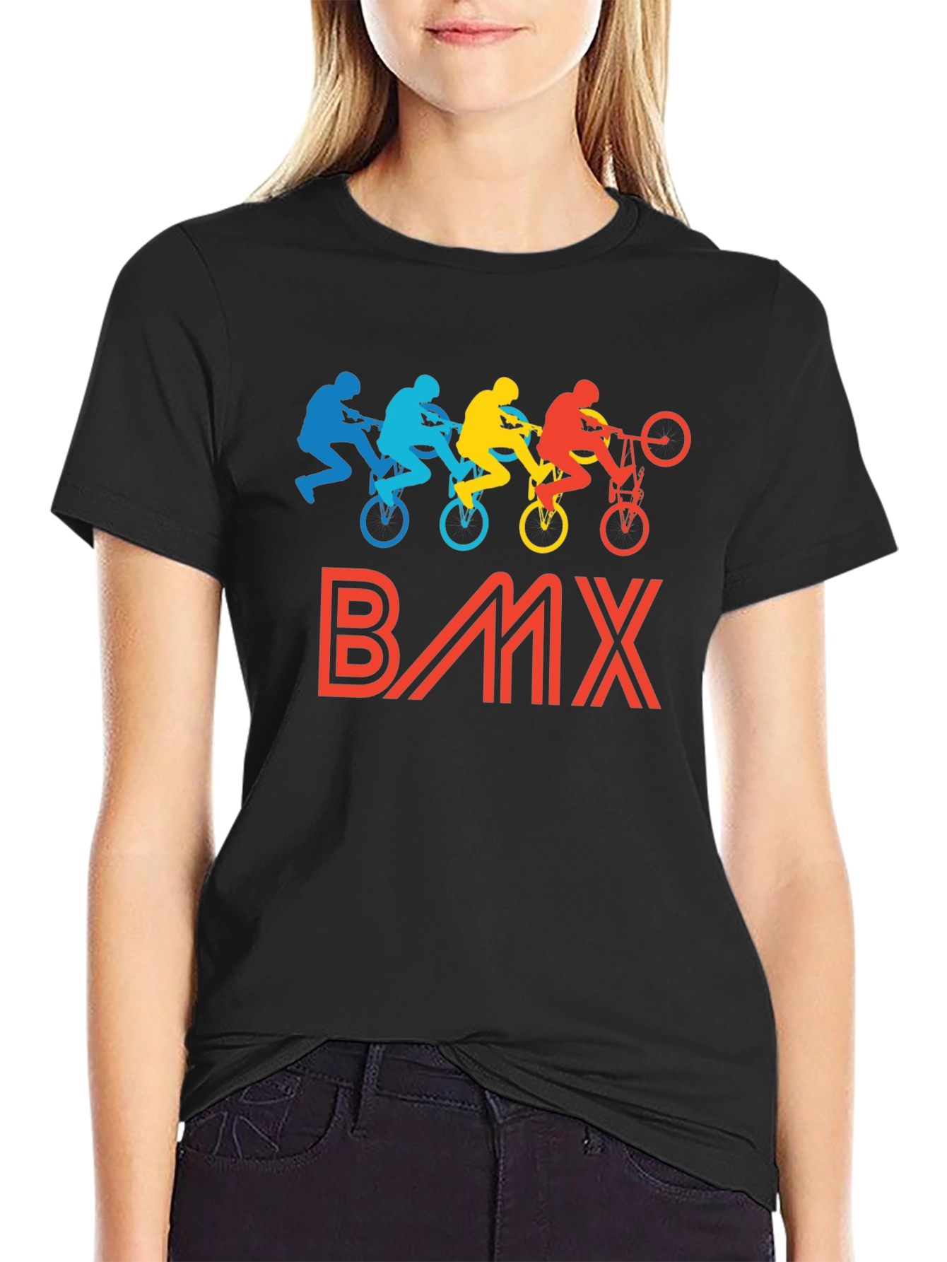 BMX Graphic T-Shirt - Retro Biker Design