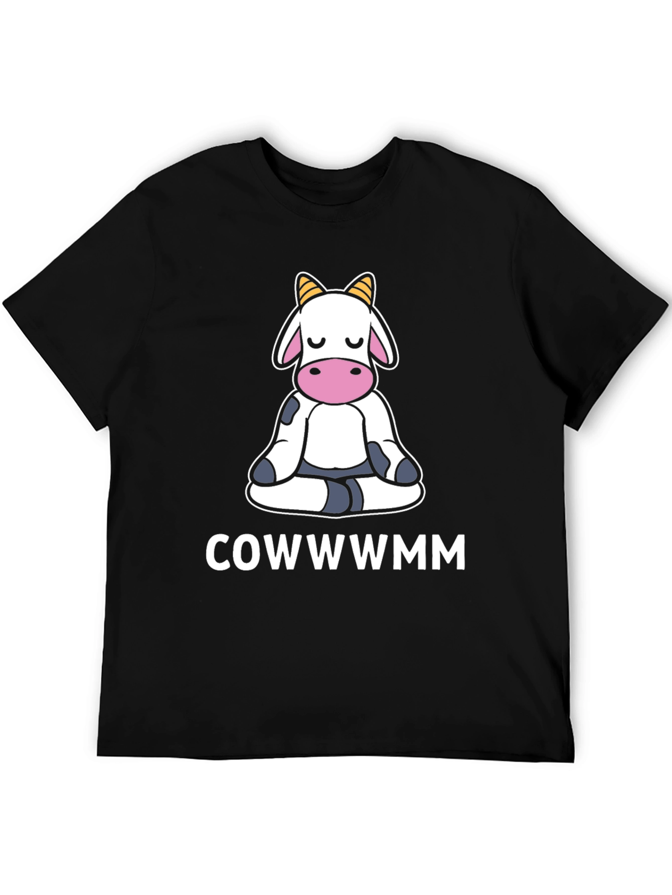 COWWWMM Funny Cow Yoga T-Shirt