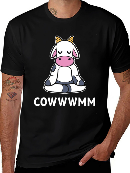 COWWWMM Funny Cow Yoga T-Shirt