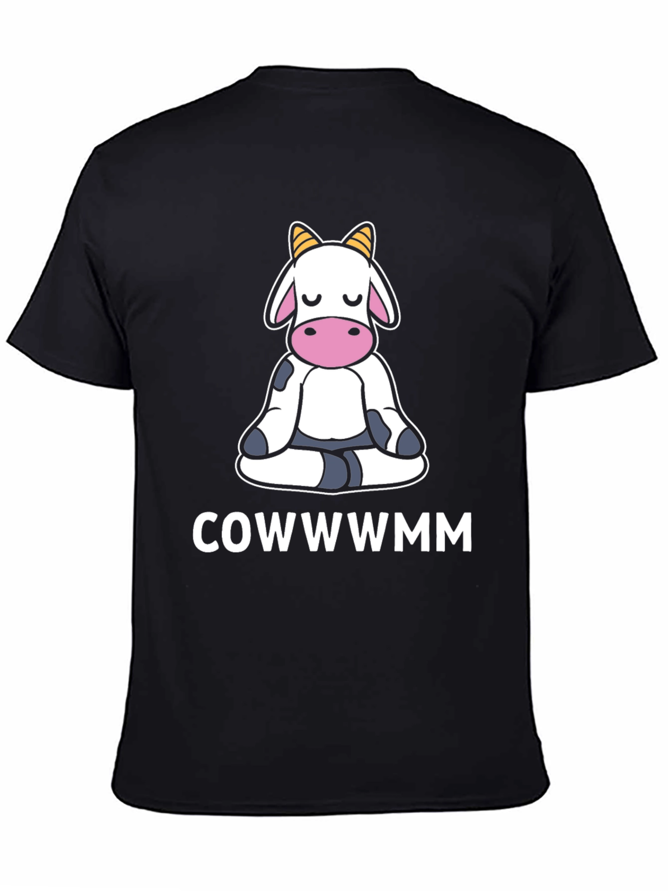 COWWWMM Funny Cow Yoga T-Shirt