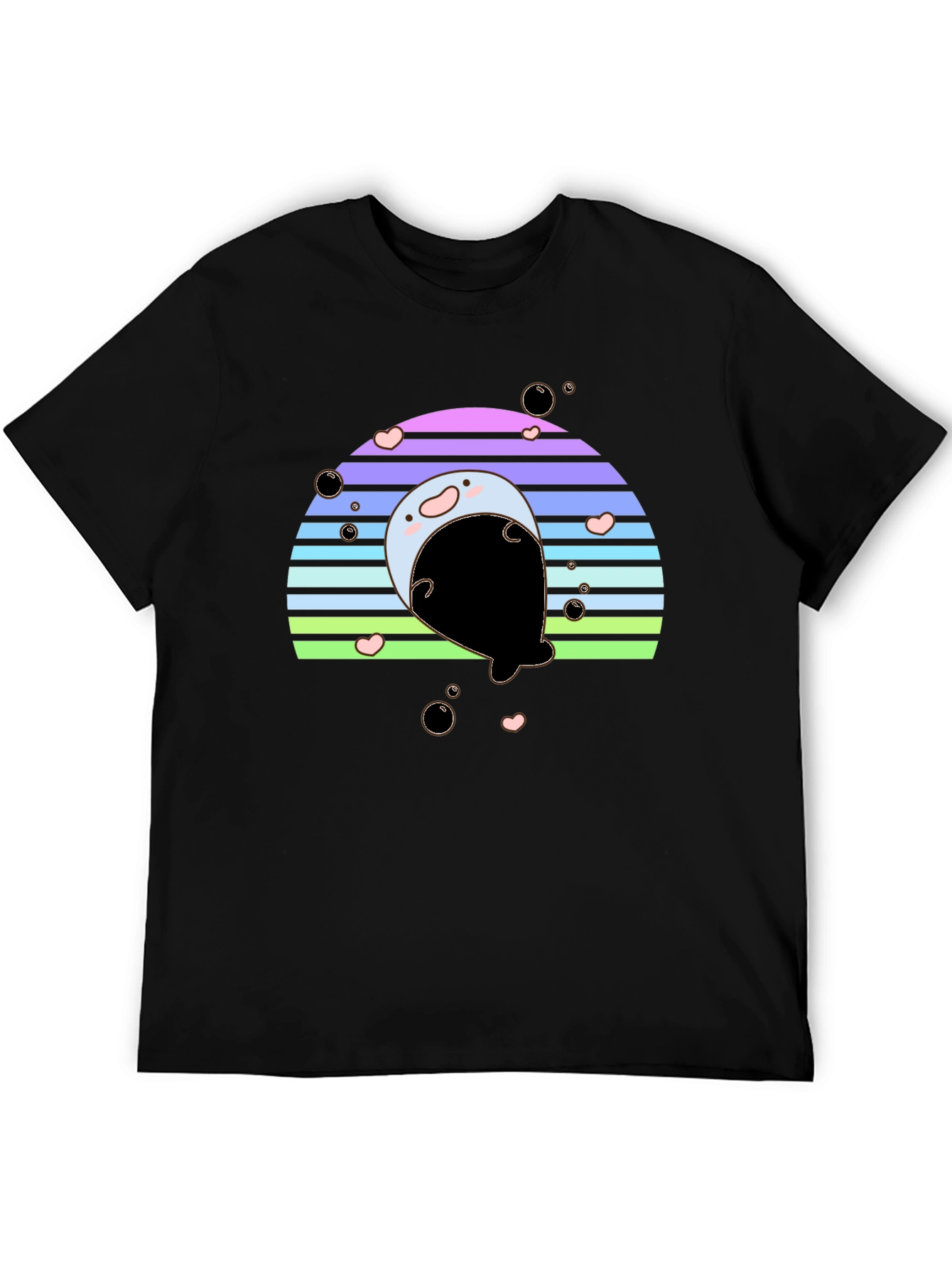 Cute Seal Rainbow Graphic Tee