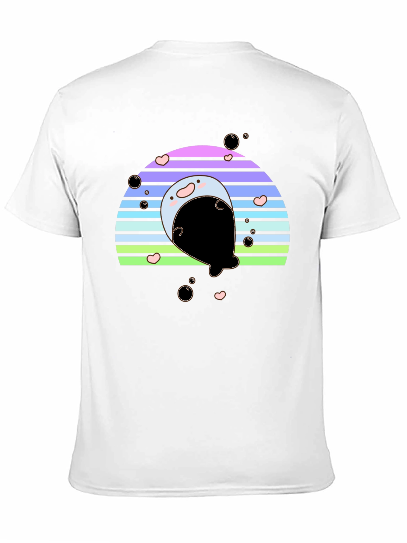 Cute Seal Rainbow Graphic Tee