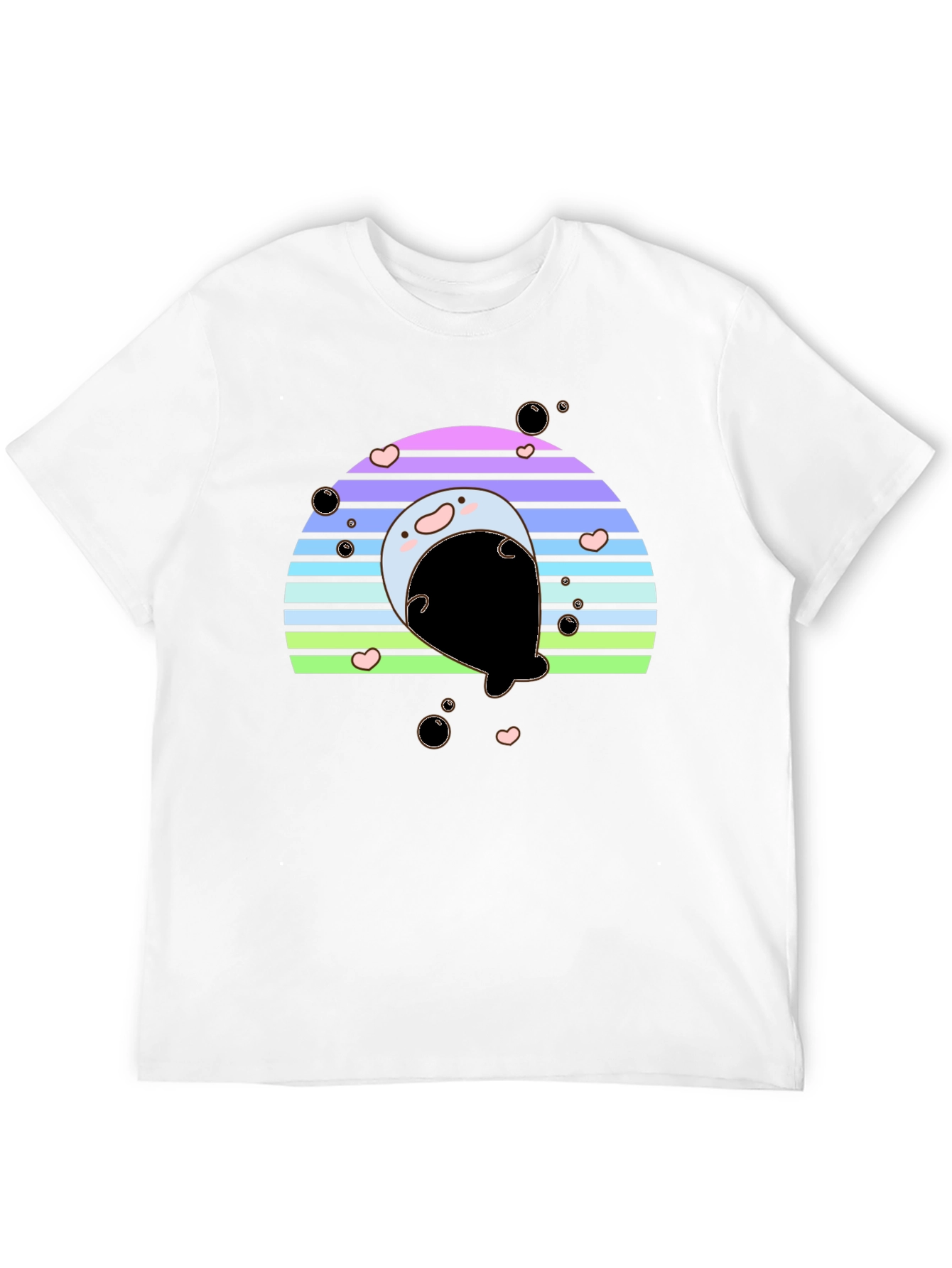 Cute Seal Rainbow Graphic Tee