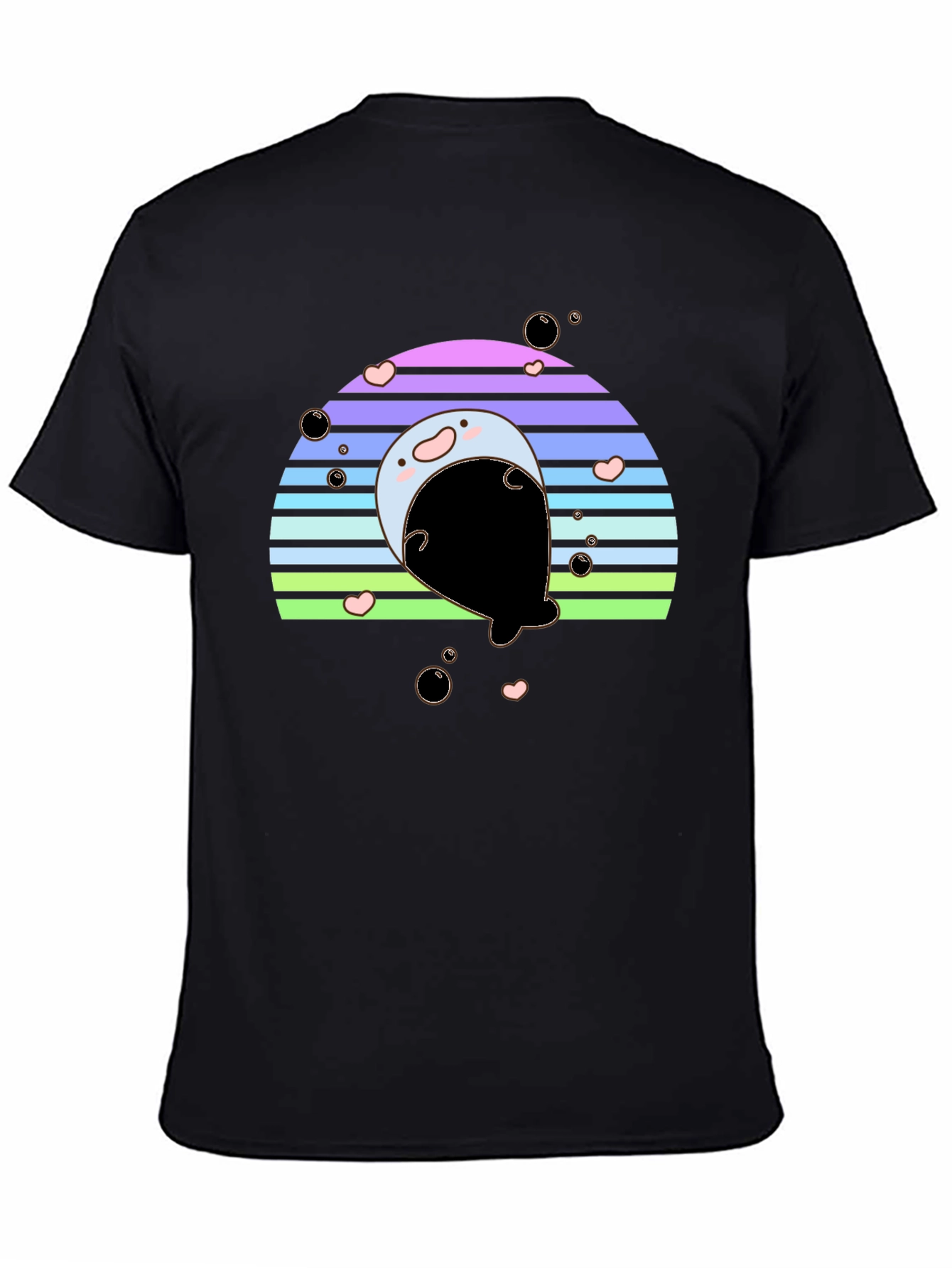 Cute Seal Rainbow Graphic Tee