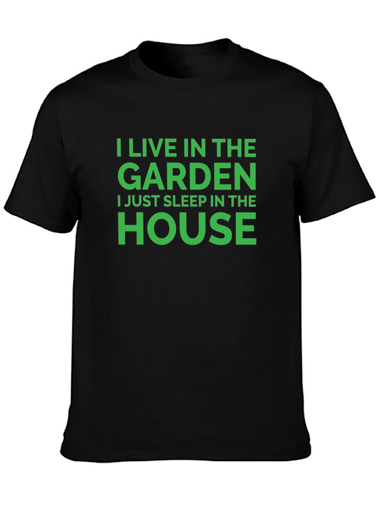 Garden Lover T-Shirt - I Live In The Garden Graphic Tee